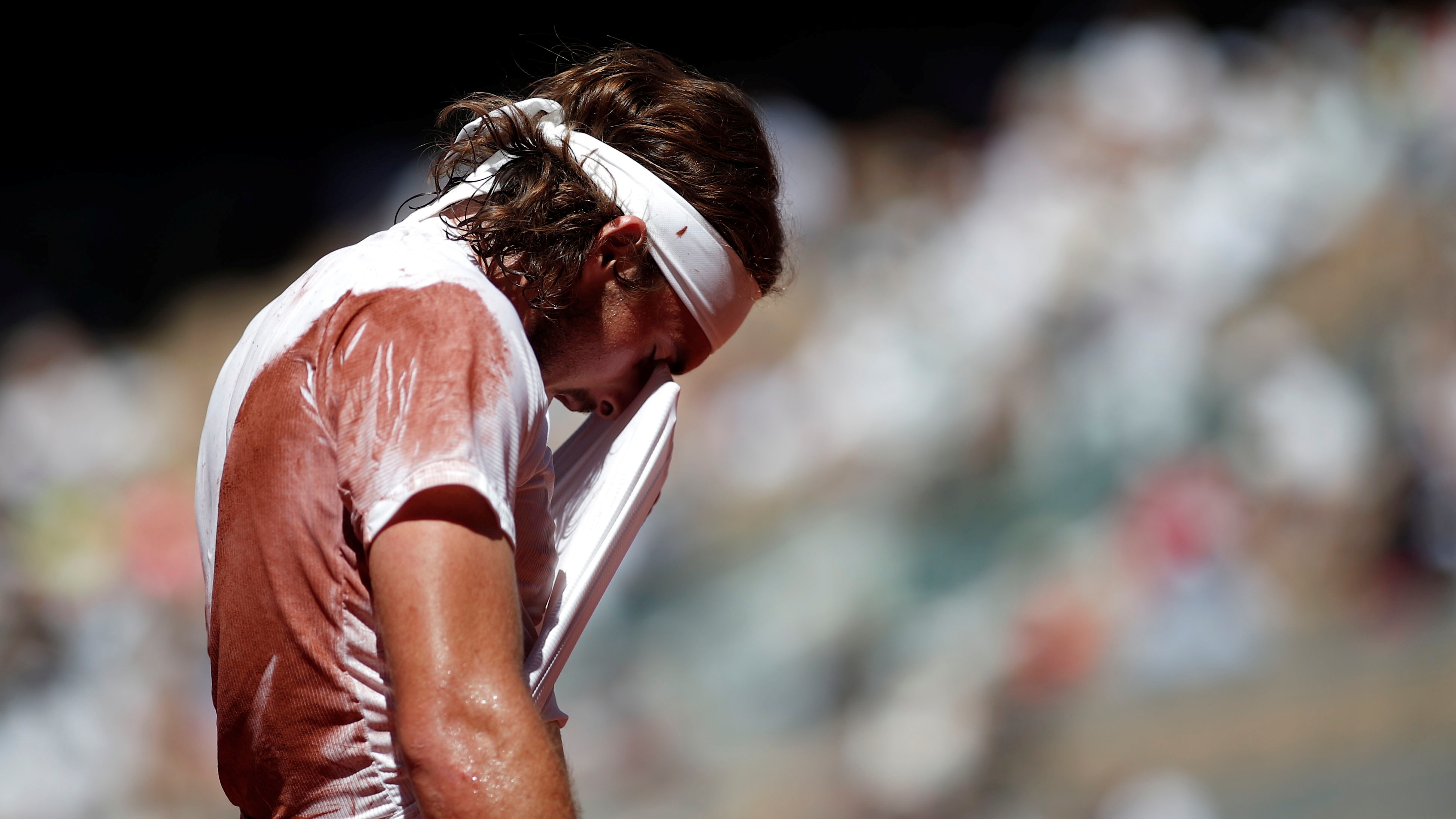 Stefanos Tsitsipas perdió la final de Roland Garros ante Novak Djokovic (REUTERS/Benoit Tessier)