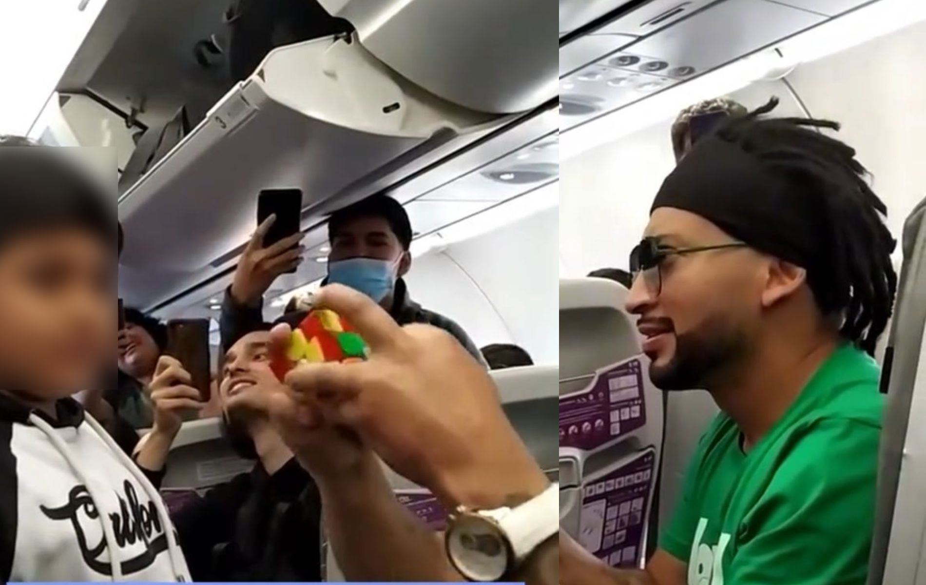 “el Niño Más Veloz” Sorprendió A Pasajeros De Un Avión Al Armar Un Cubo Rubik En Solo Siete