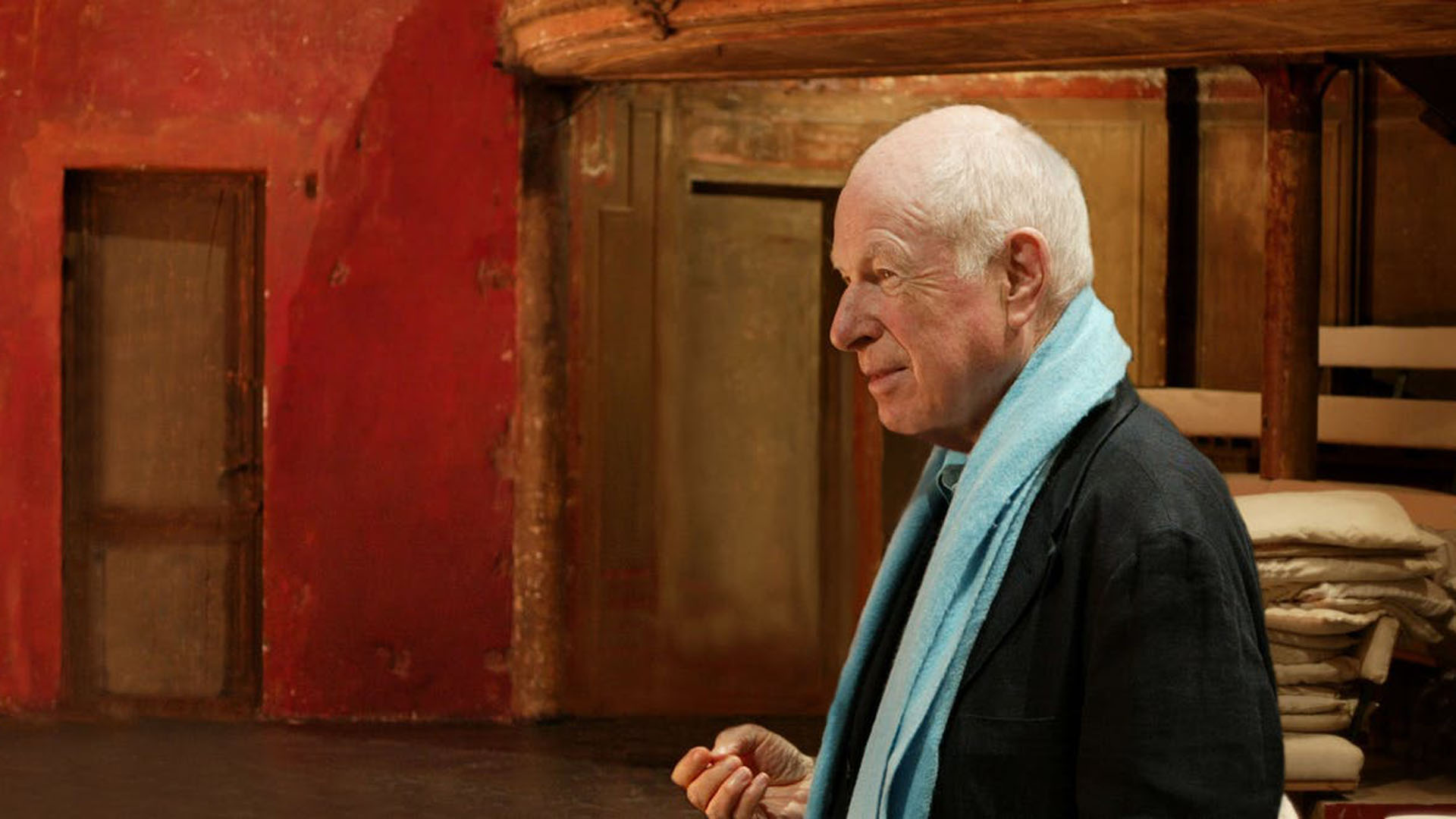 Peter Brook at the Bouffes du Nord theater in Paris (Thomas Rome/Flickr)
