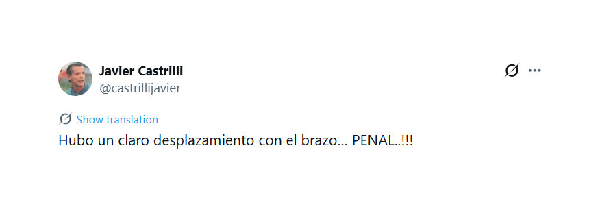 La contundente opini&oacute;n de Javier Castrilli sobre la pol&eacute;mica del final del River-Boca: "Claro desplazamiento con el brazo"