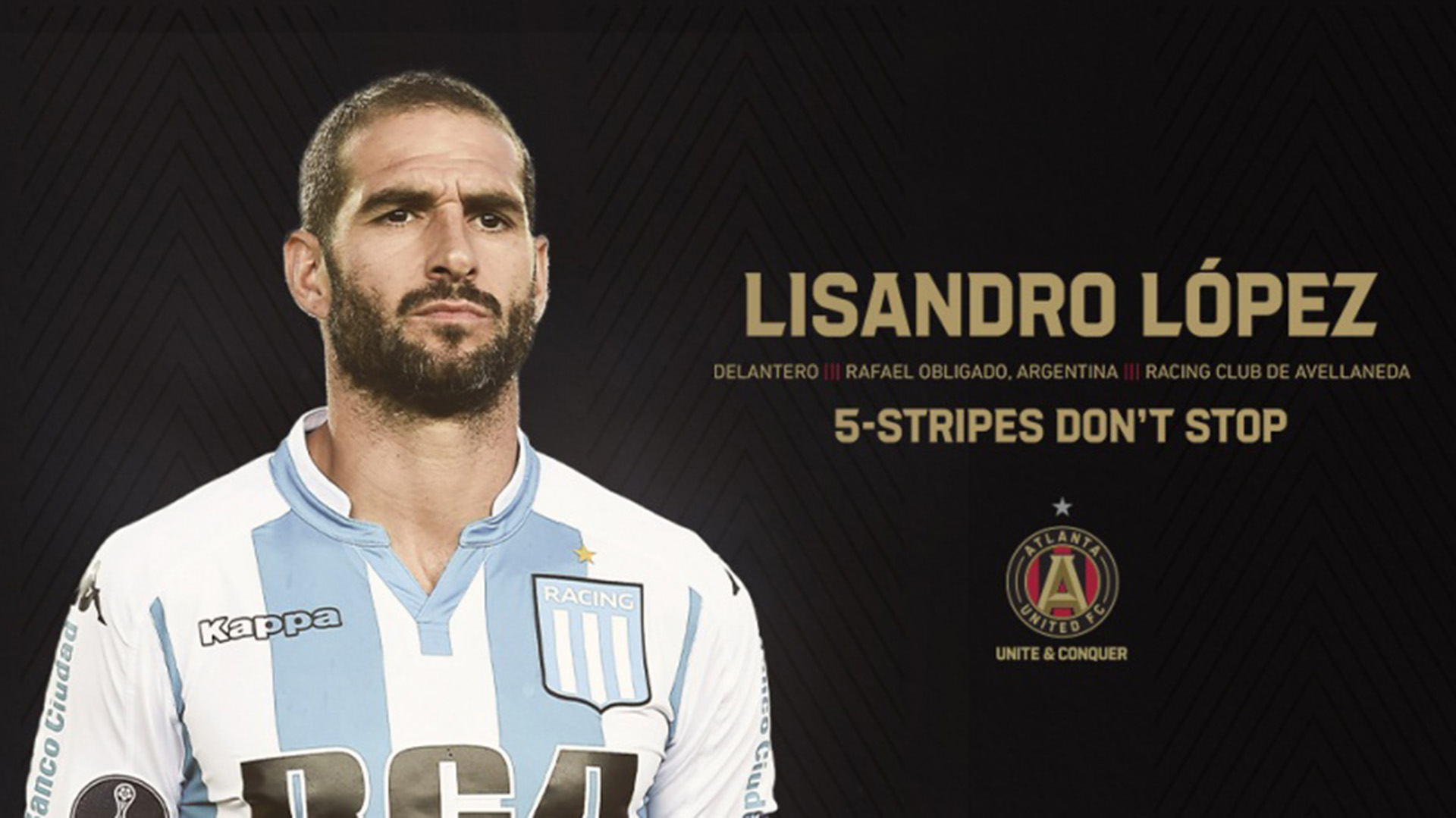 Así fue presentado Lisandro López en el Atlanta United de la MLS