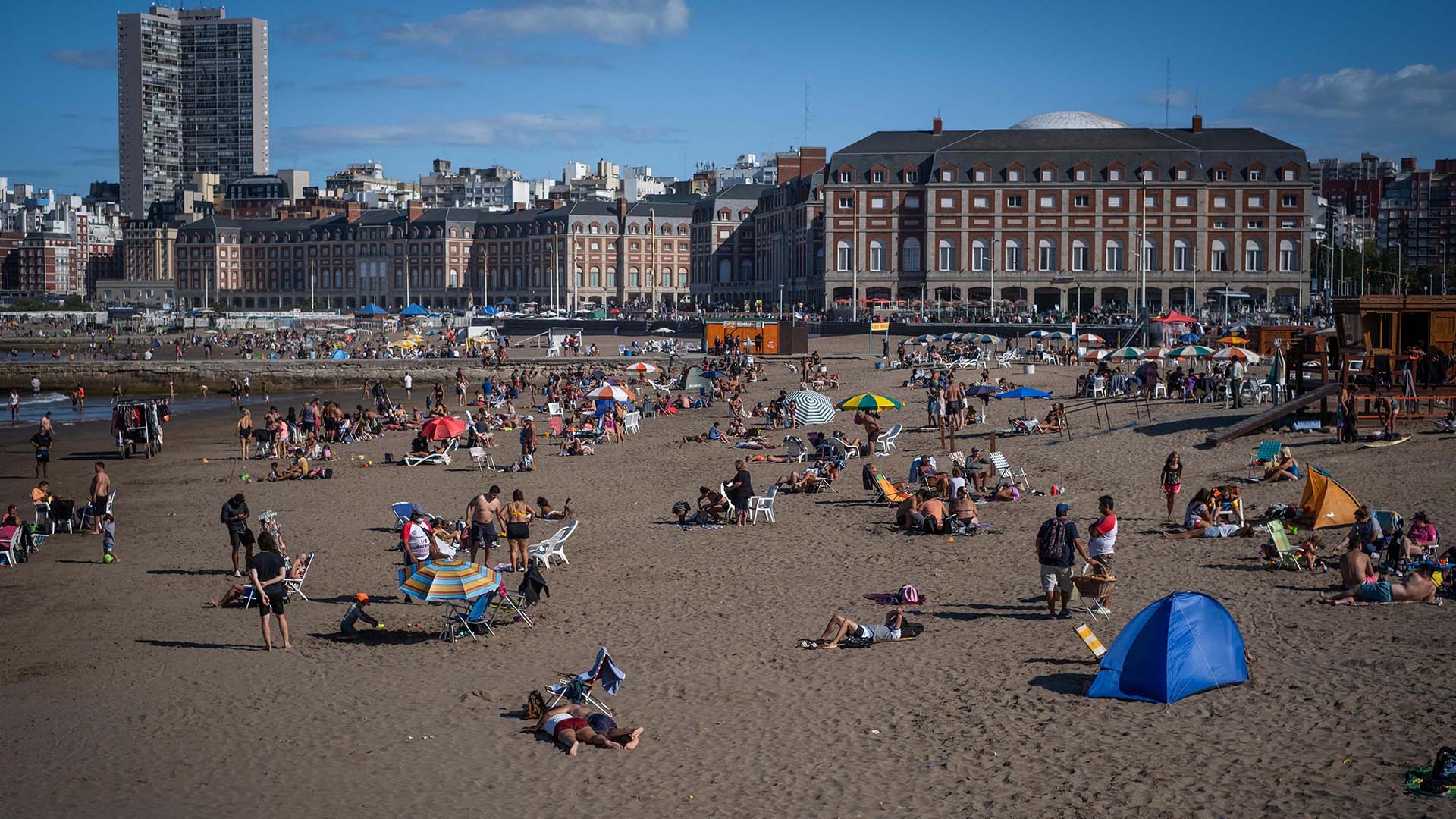 The occupancy rate of hotels on the Atlantic coast exceeded 90%.  Photo: Diego Izquierdo/Telam/CF