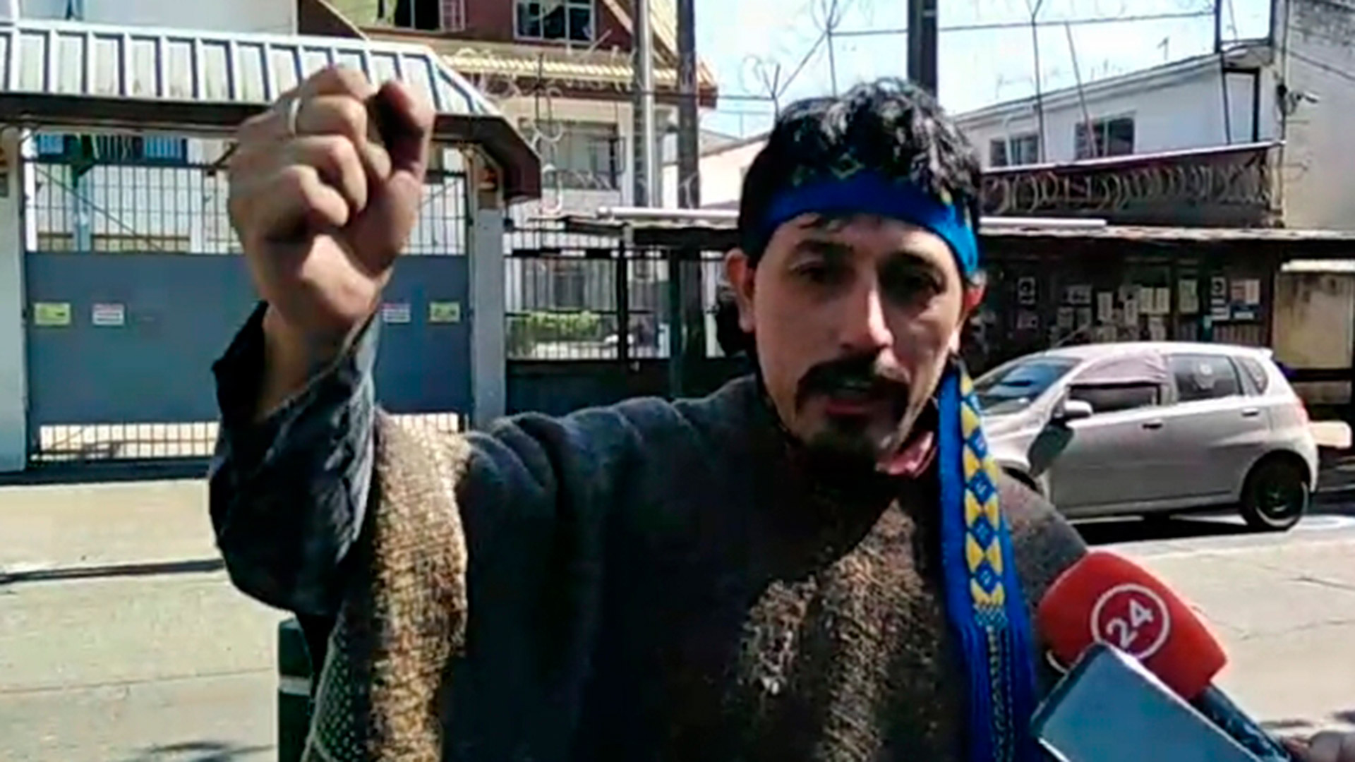 Facundo Jones Huala, líder de la Resistencia Ancestral Mapuche (RAM)