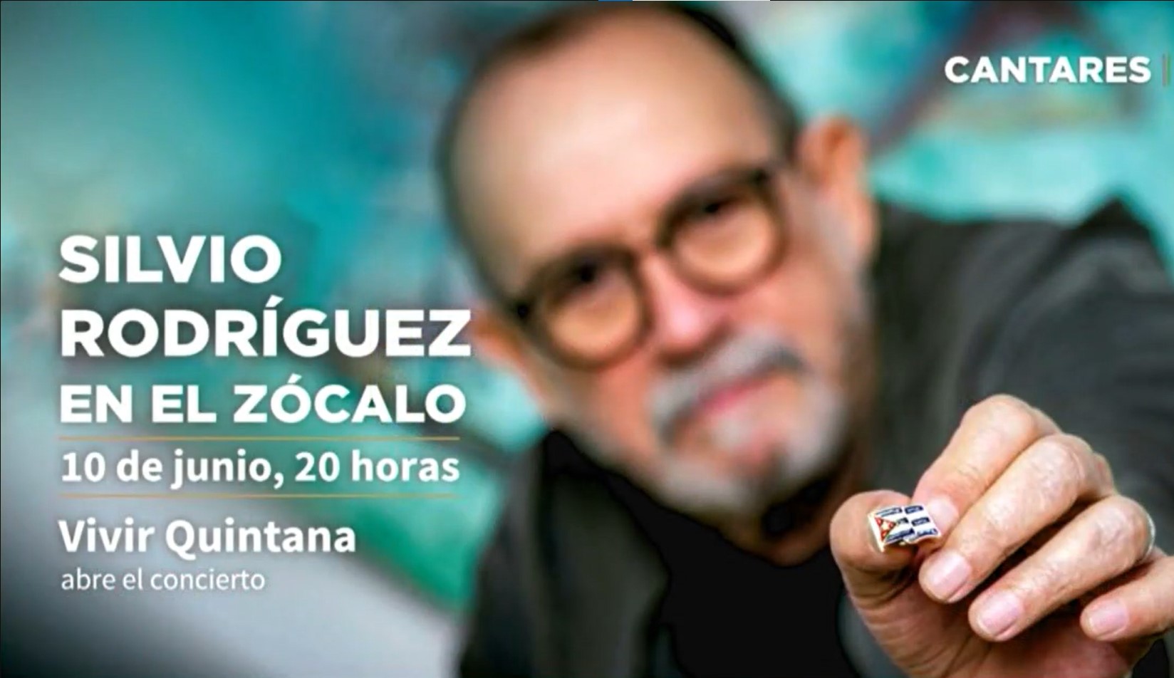  Silvio Rodríguez se presentará este 10 de junio en el Zócalo Capitalino  (Foto: Twitter/@Claudiashein)