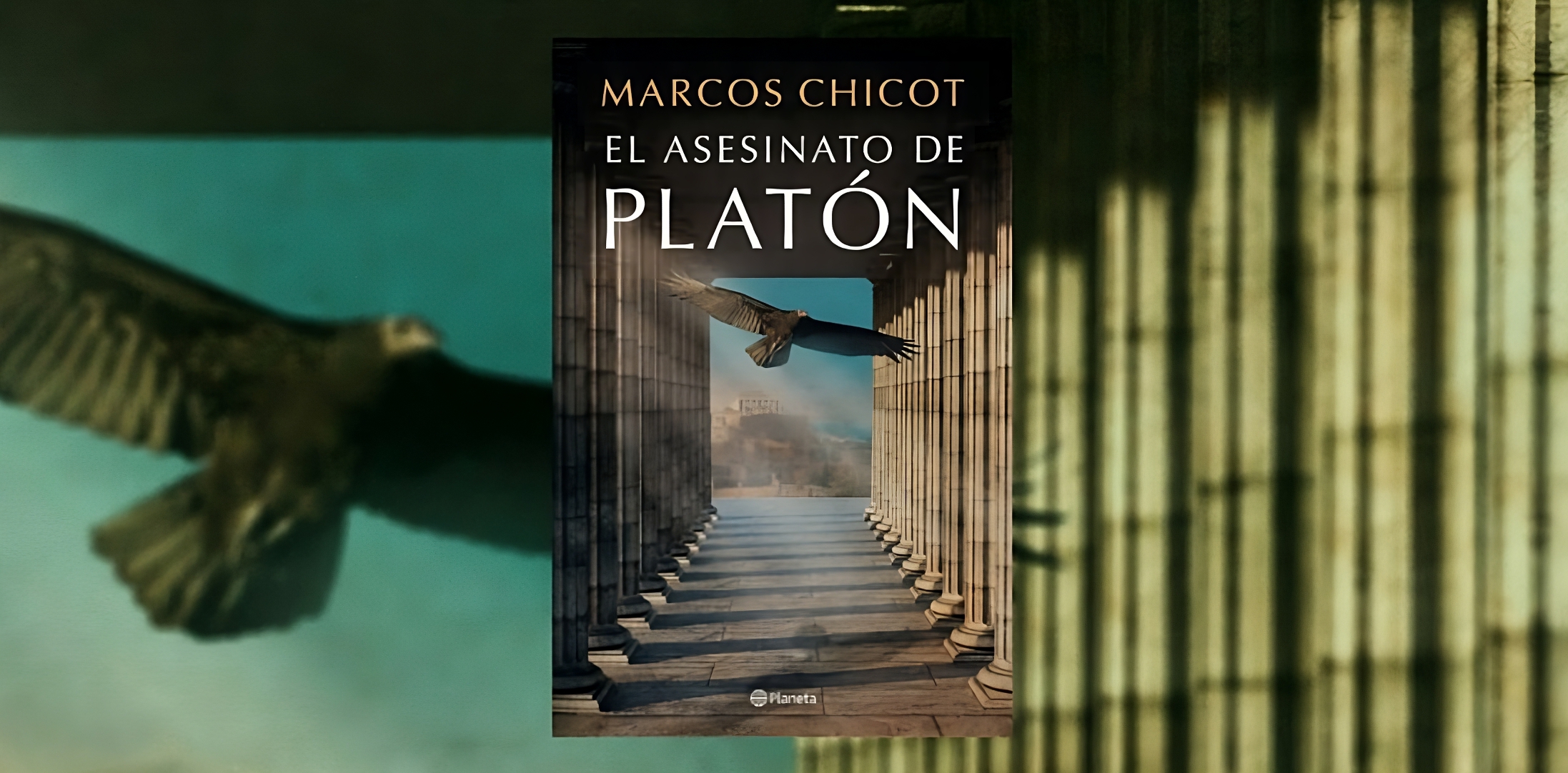 Portada del libro "El asesinato de Platón", de Marcos Chicot. (Planeta de Libros).
