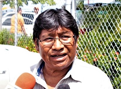 Jesús Jiménez, de la Organización Socialista Indígena Bolivariana Unida (Osibu)