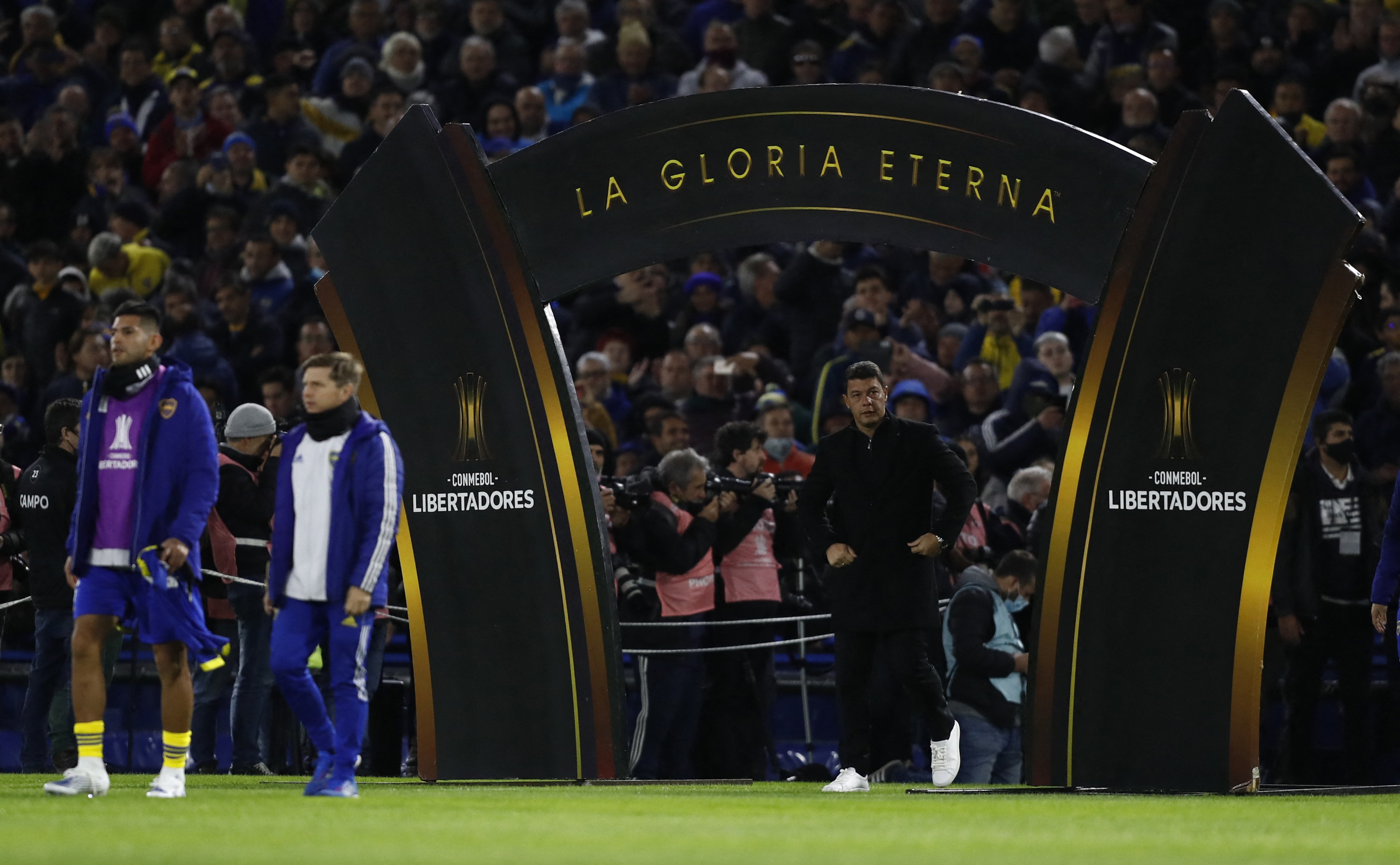 Se terminó la Copa para Boca y el ciclo de Battaglia en el club (REUTERS/Agustin Marcarian)