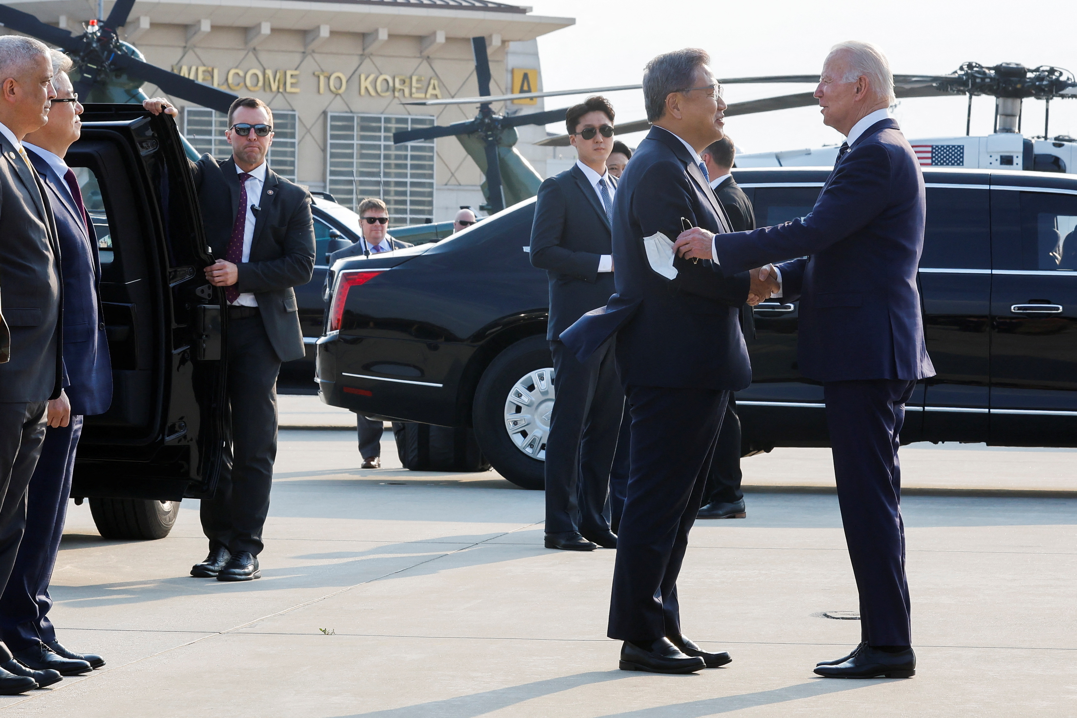 Joe Biden llegó a Corea del Sur en su primer viaje a Asia como presidente de EEUU 