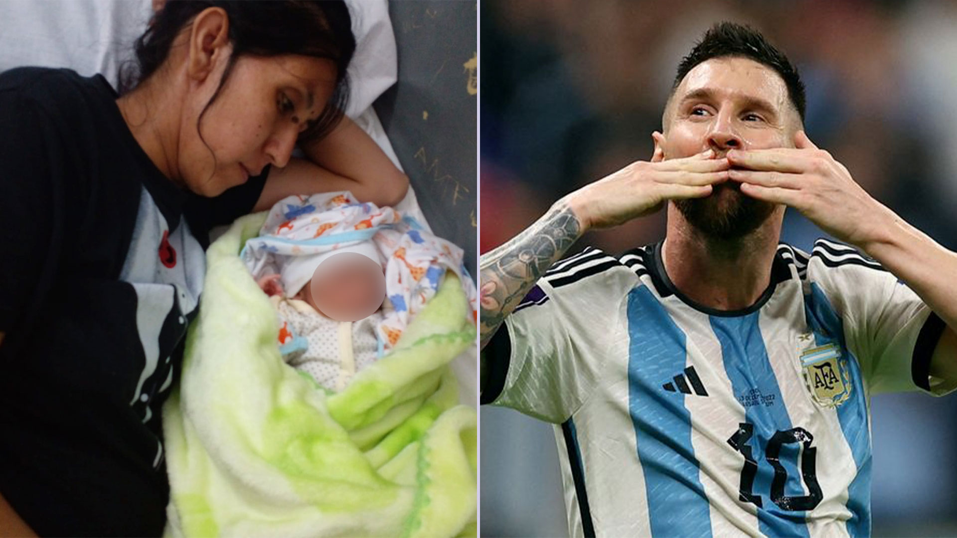 La increíble historia del bebé que nació durante un penal de Messi: el parto en pleno partido del Mundial, una promesa y una premonición