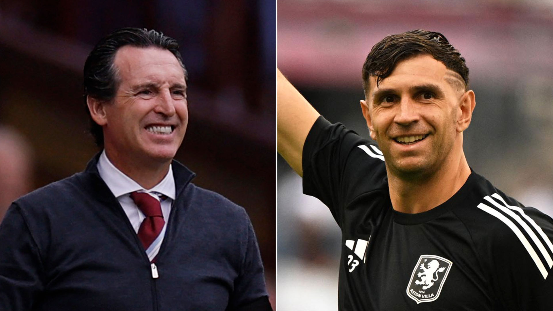 La extraña respuesta del DT del Aston Villa cuando le preguntaron por la ausencia de Dibu Martínez y su posible pase al United