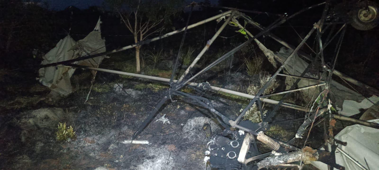 Muri&oacute; en Misiones un hombre que choc&oacute; un tendido de cables con su ala delta motorizada
