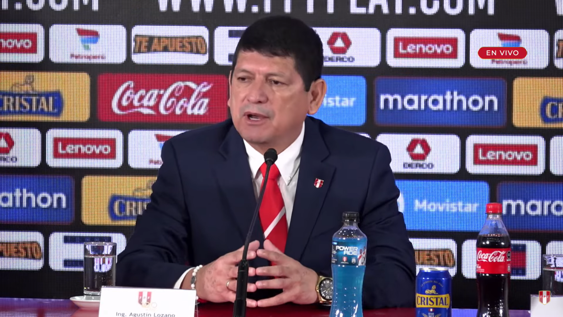 Agustín Lozano es el encargado de hacer continuar el proyecto de mejorar el fútbol peruano en todas sus categorías. (Foto: FPF Play)