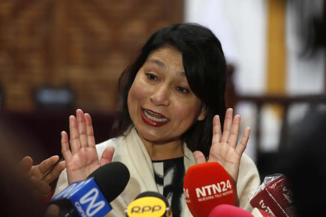 Ana Cecilia Gervasi, Foreign Minister of Peru, referred to the social mobilizations in the country.  (EFE)