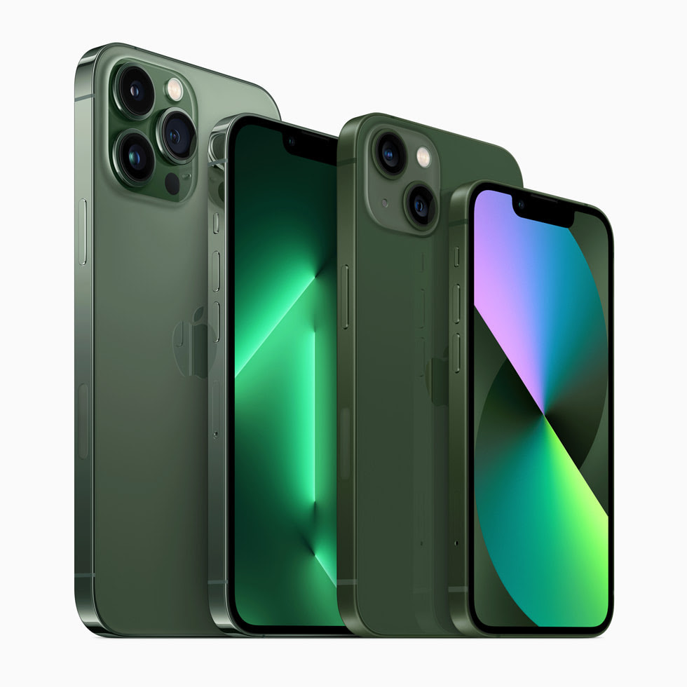 iPhone 13 en color verde (Foto: Apple)