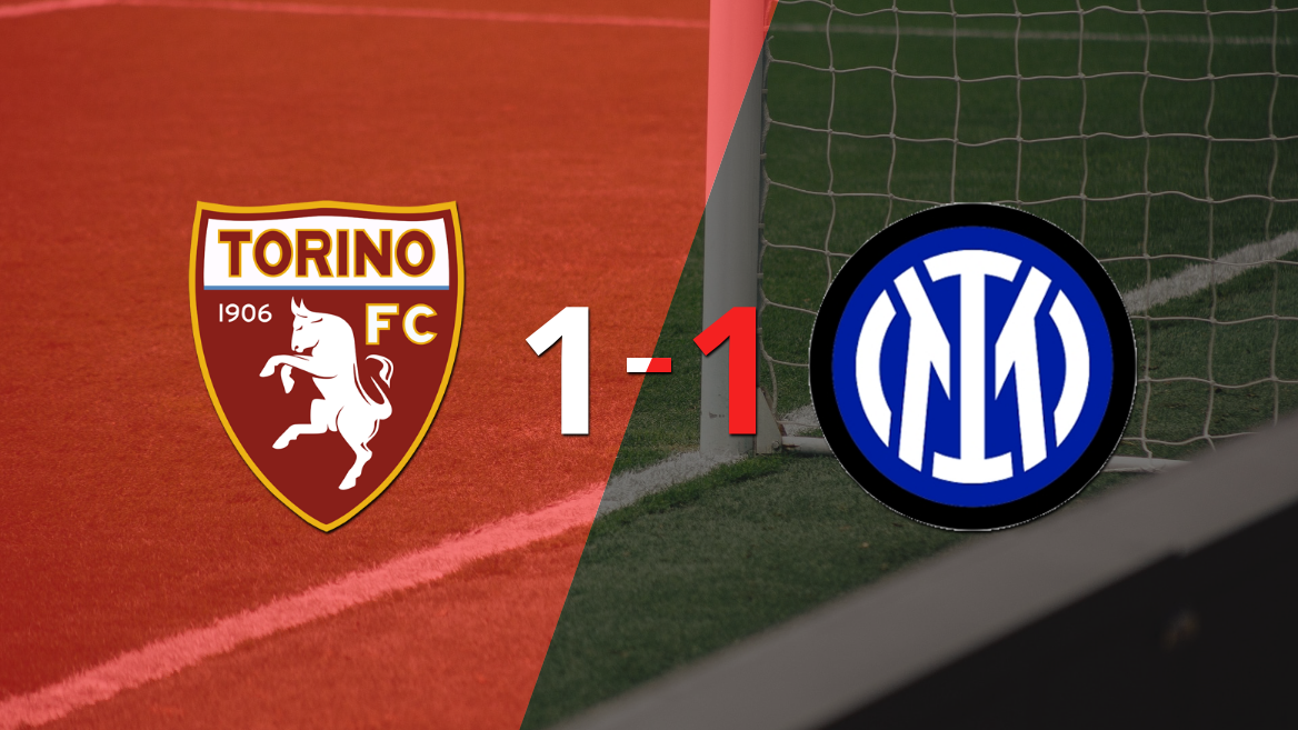 Torino and Inter tied 1-1