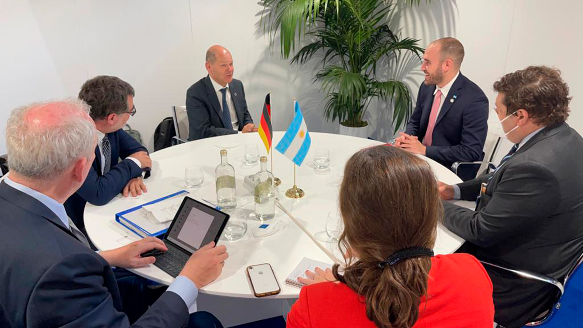 Guzmàn, en otras de las reuniones que mantuvo en el marco de la reunión de ministros del G20