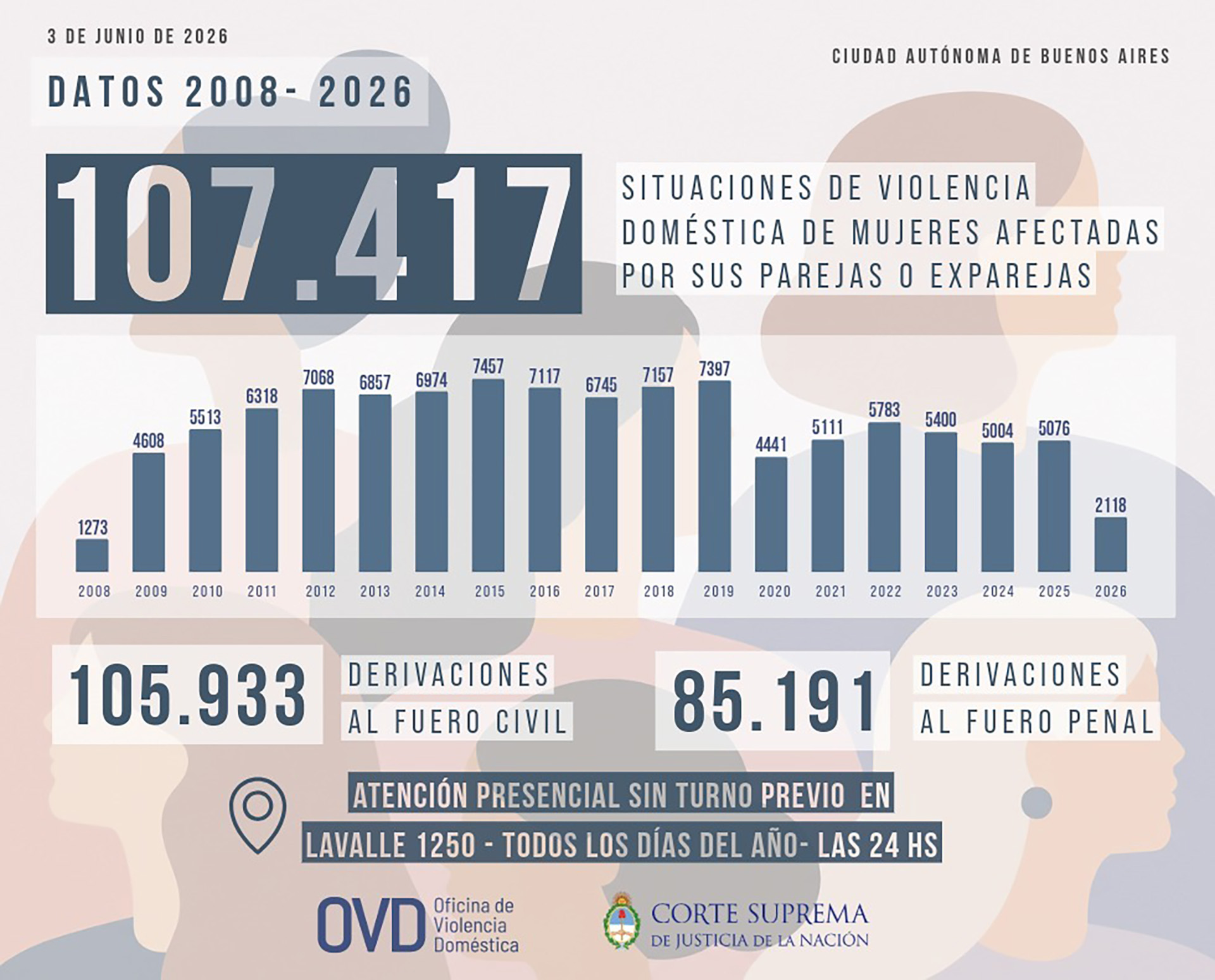 Mar&iacute;a Emilia Sesin, titular de la Oficina de Violencia Dom&eacute;stica: 