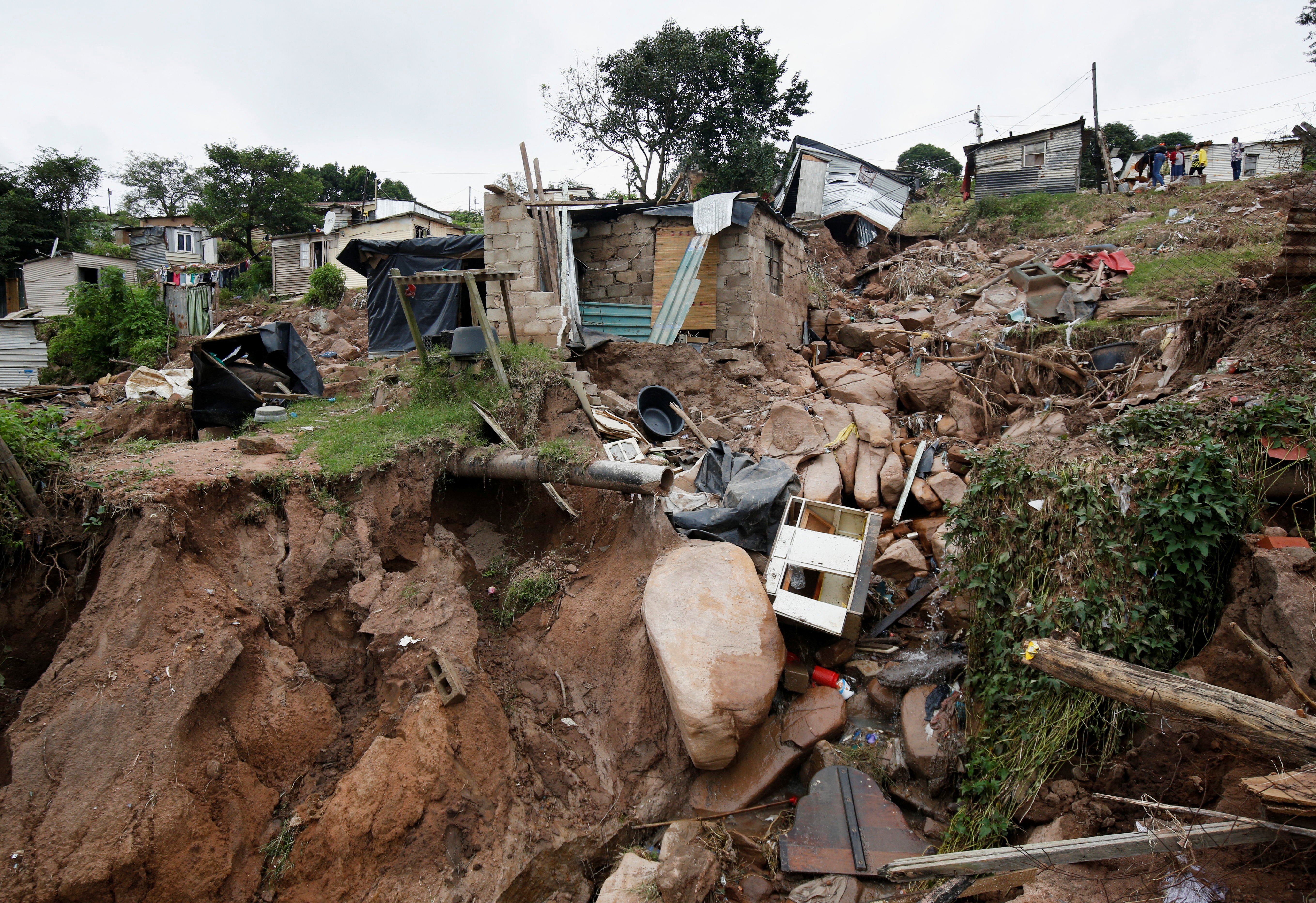 Los restos de una casa que fue destruida  (REUTERS/Rogan Ward)