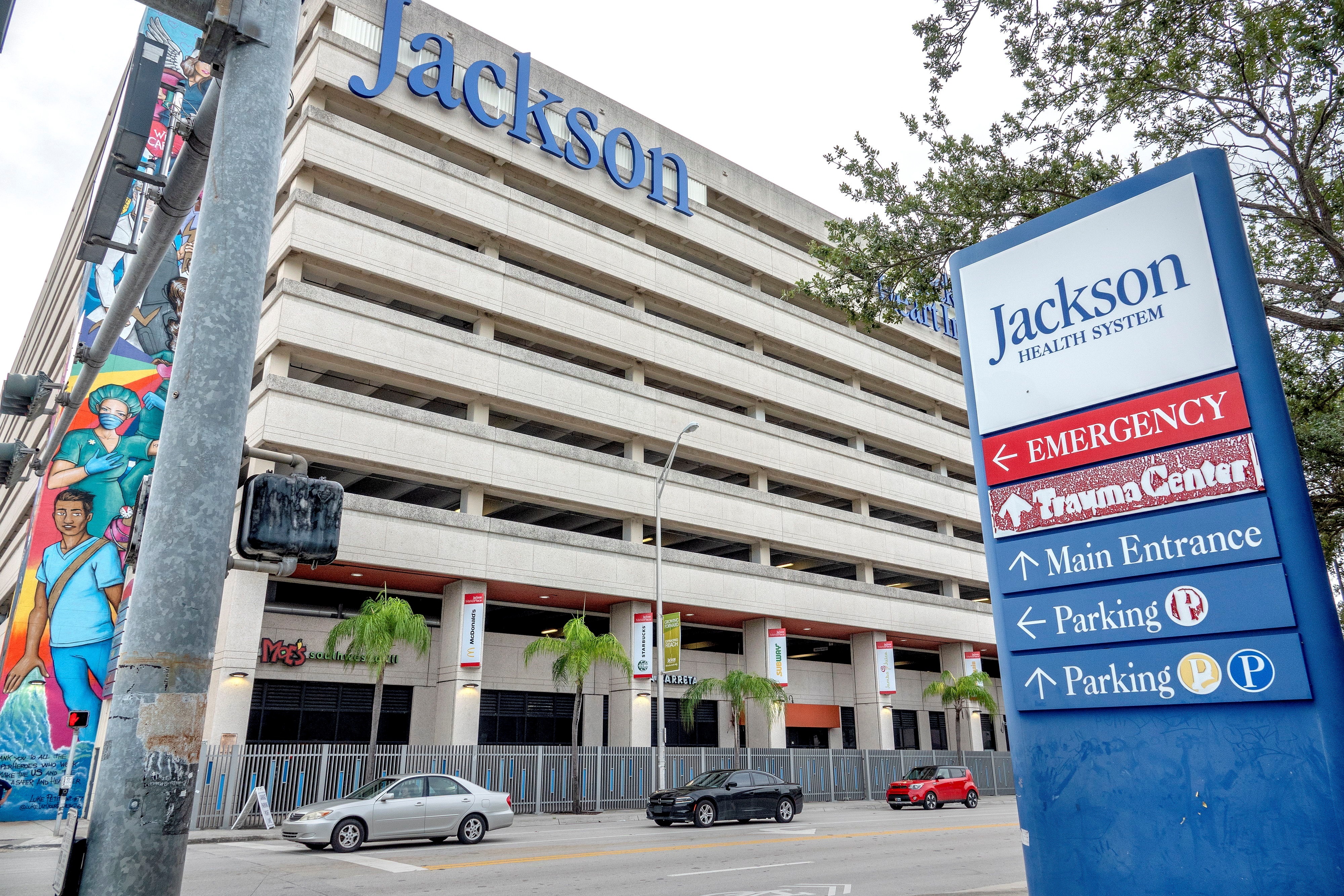 Hospital Jackson Memorial en la ciudad de Miami