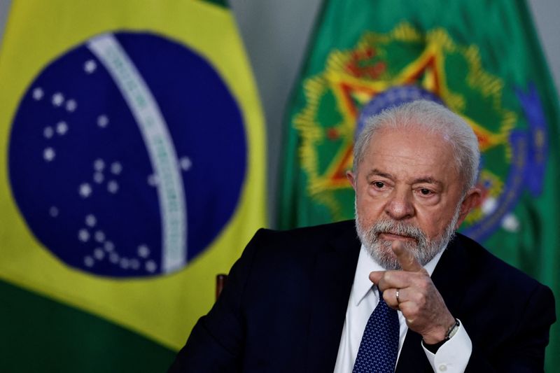 El Presidente de Brasil Luiz Inacio Lula da Silva en un evento en el Palacio de Planalto, en Brasilia
May 25, 2023. REUTERS/Ueslei Marcelino