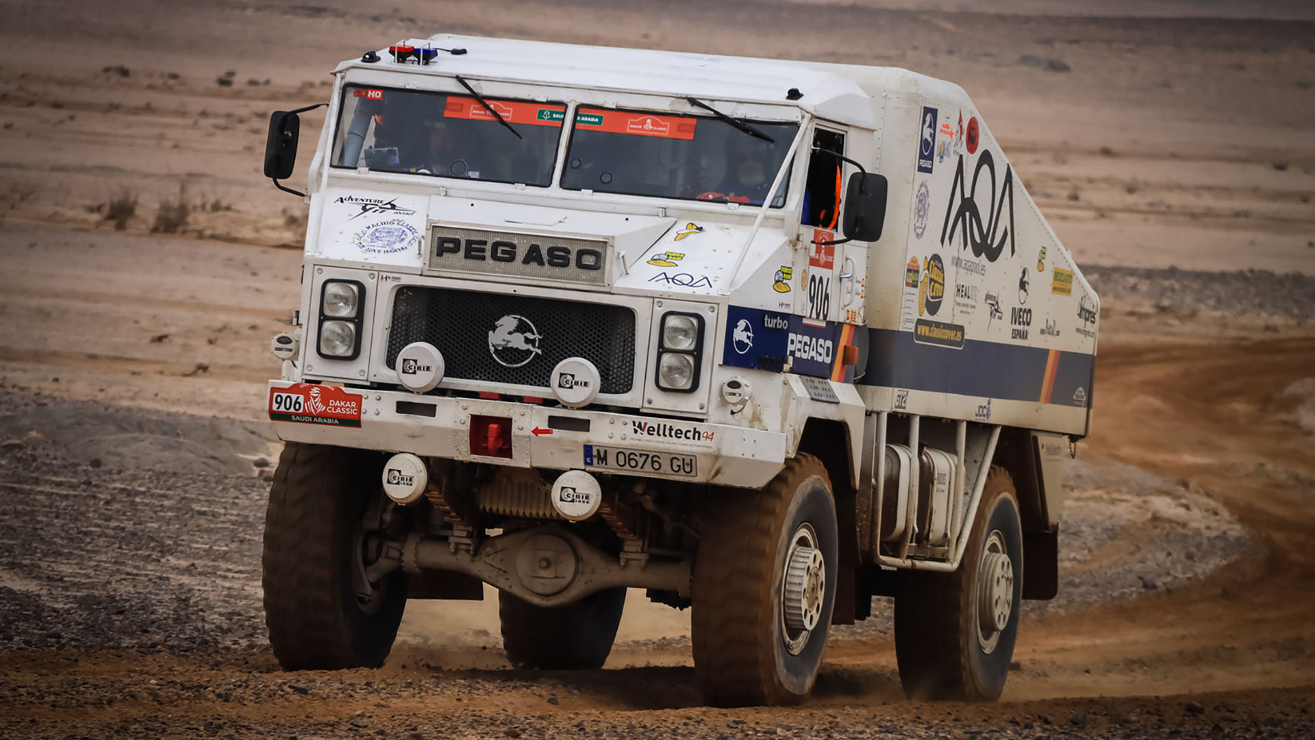 El Pegaso en acción en la octava etapa del Rally Dakar (ASO/FOTOP)