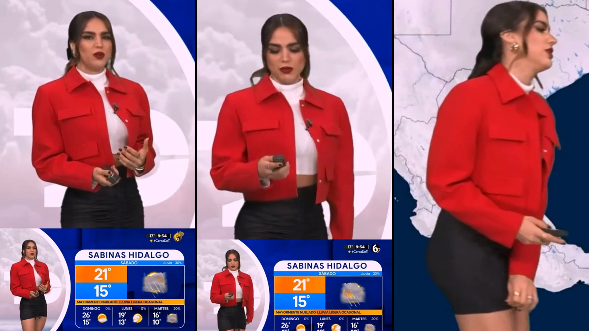 Mi primera chamba!”: conductora del clima se equivoca en plena transmisión  EN VIVO; video se hace viral - Infobae