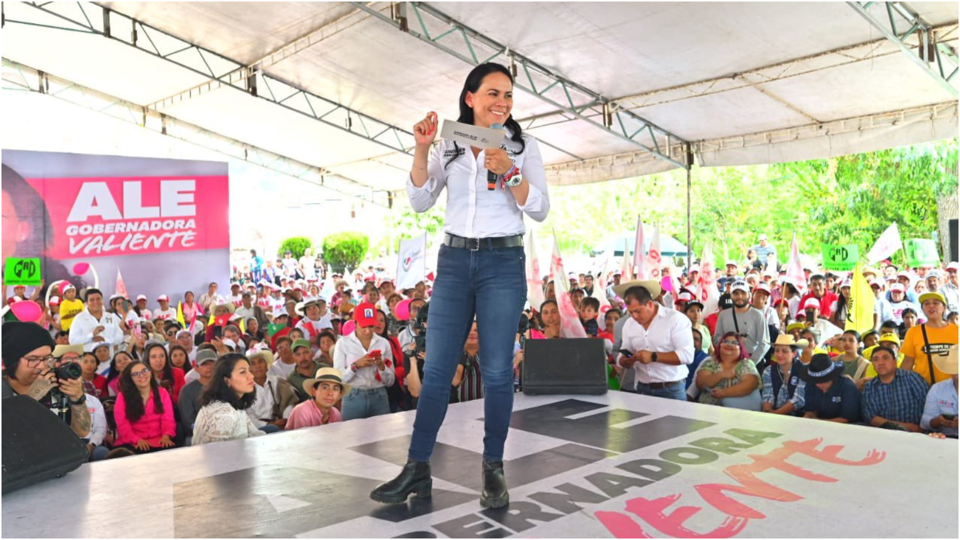 La candidata de Va por México está a días de concluir la campaña en el Edomex (Cuartoscuro)
