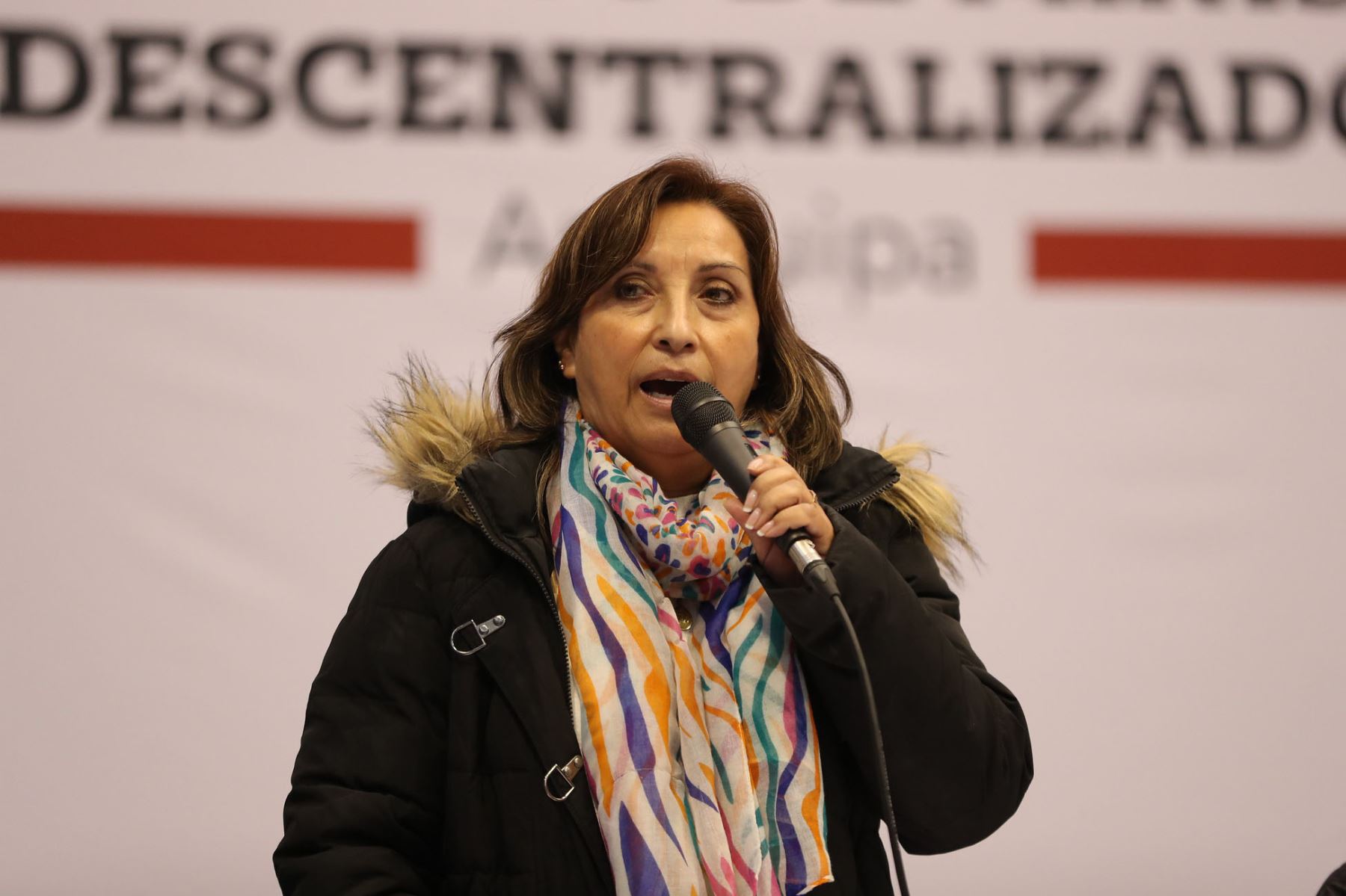 Dina Boluarte declaró ante la Fiscalía. (Andina)
