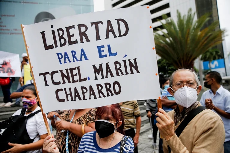 Familiares del comandante Marín reclaman su libertad (REUTERS/Leonardo Fernandez Viloria)