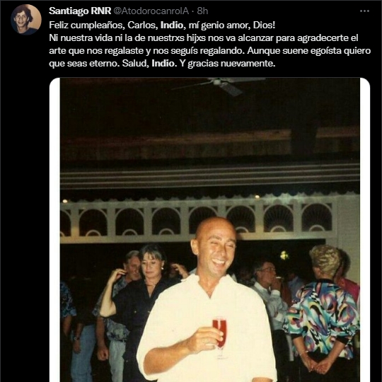 Los saludos al Indio Solari por su cumpleaños