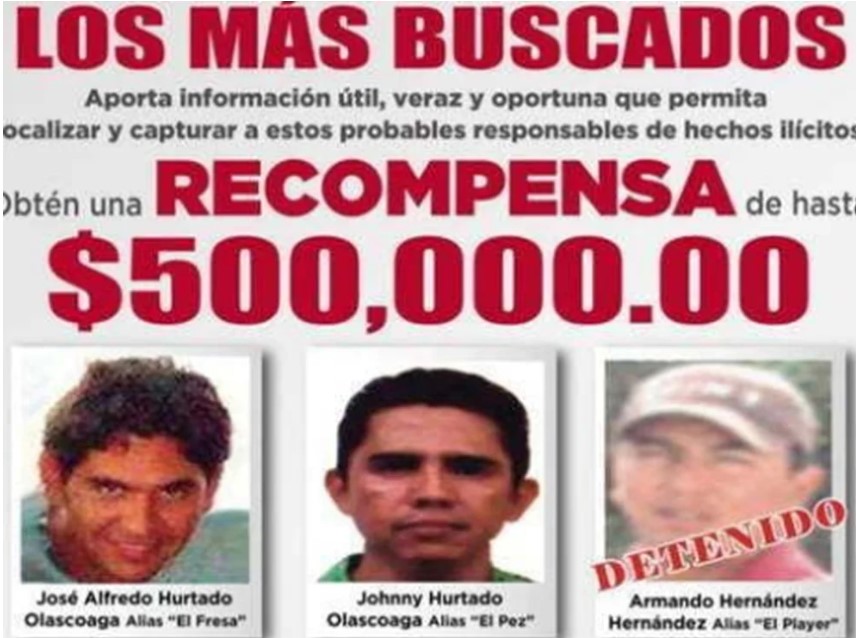 "El Fresa" y su hermano "El Pez" son dos de los criminales más buscados en Estado de México (FGJEM)