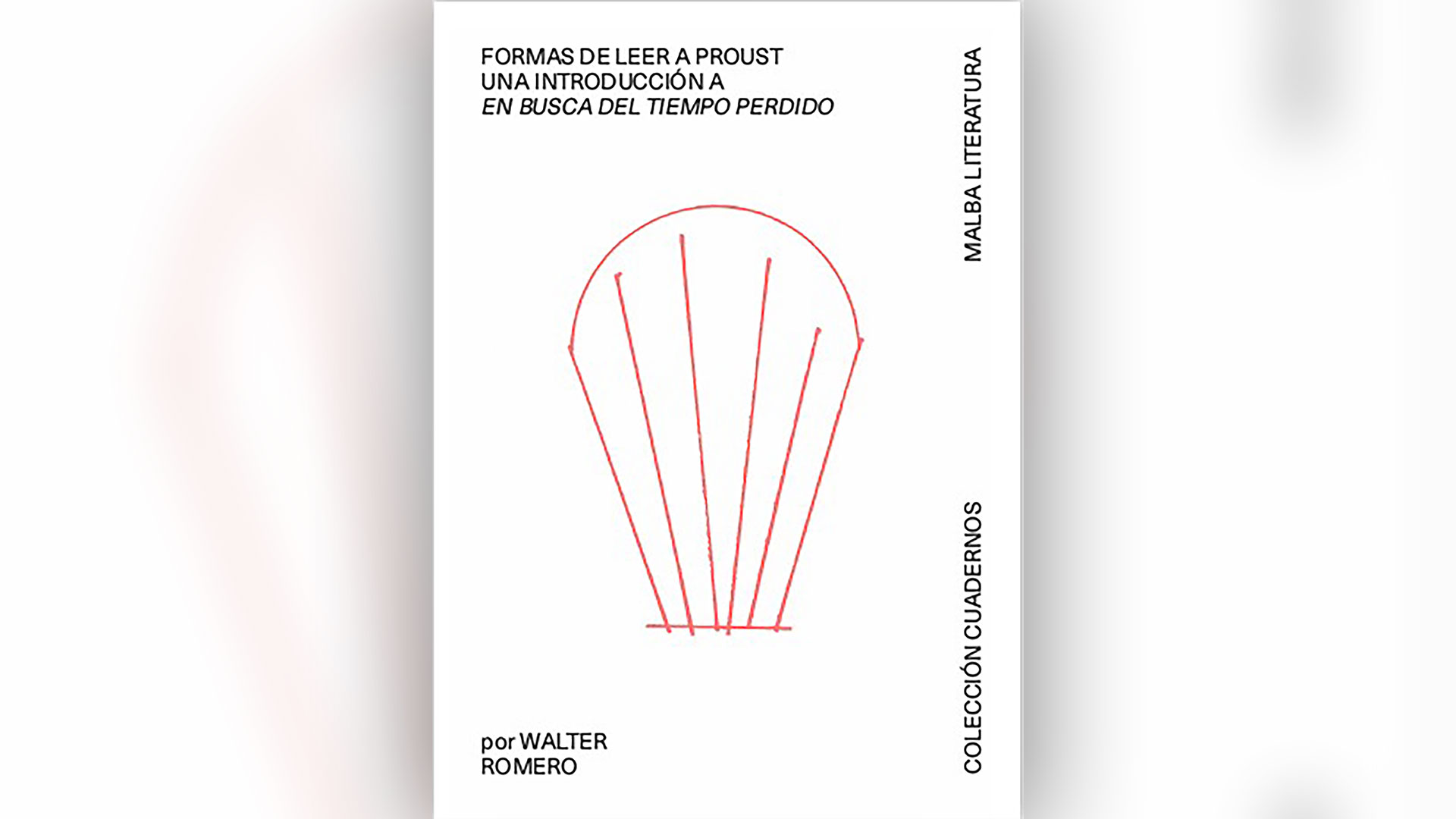 El libro de Walter Romero sobre Marcel Proust.