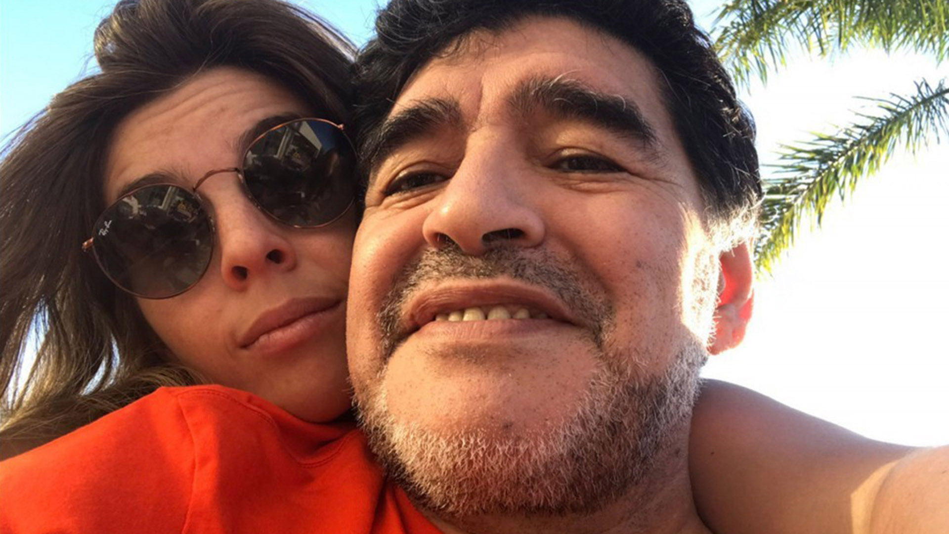 Selfie padre e hija: Dalma y Diego Maradona