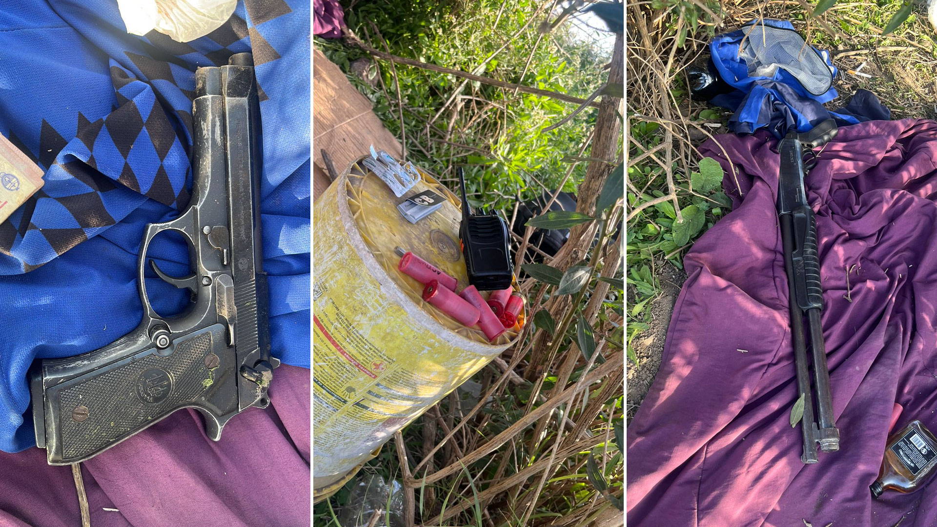 Cayeron dos integrantes de una banda narco en un descampado de Merlo: vend&iacute;an droga desde una carpa y usaban 