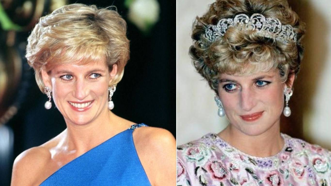 Diana de Gales con los pendientes que ha elegido Kate para la coronación de Carlos III. 