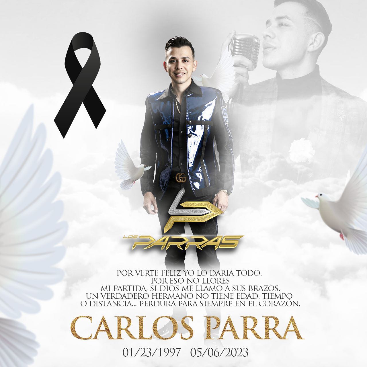 This was the obituary that the Parras shared about their partner (Instagram/@losparras_official)