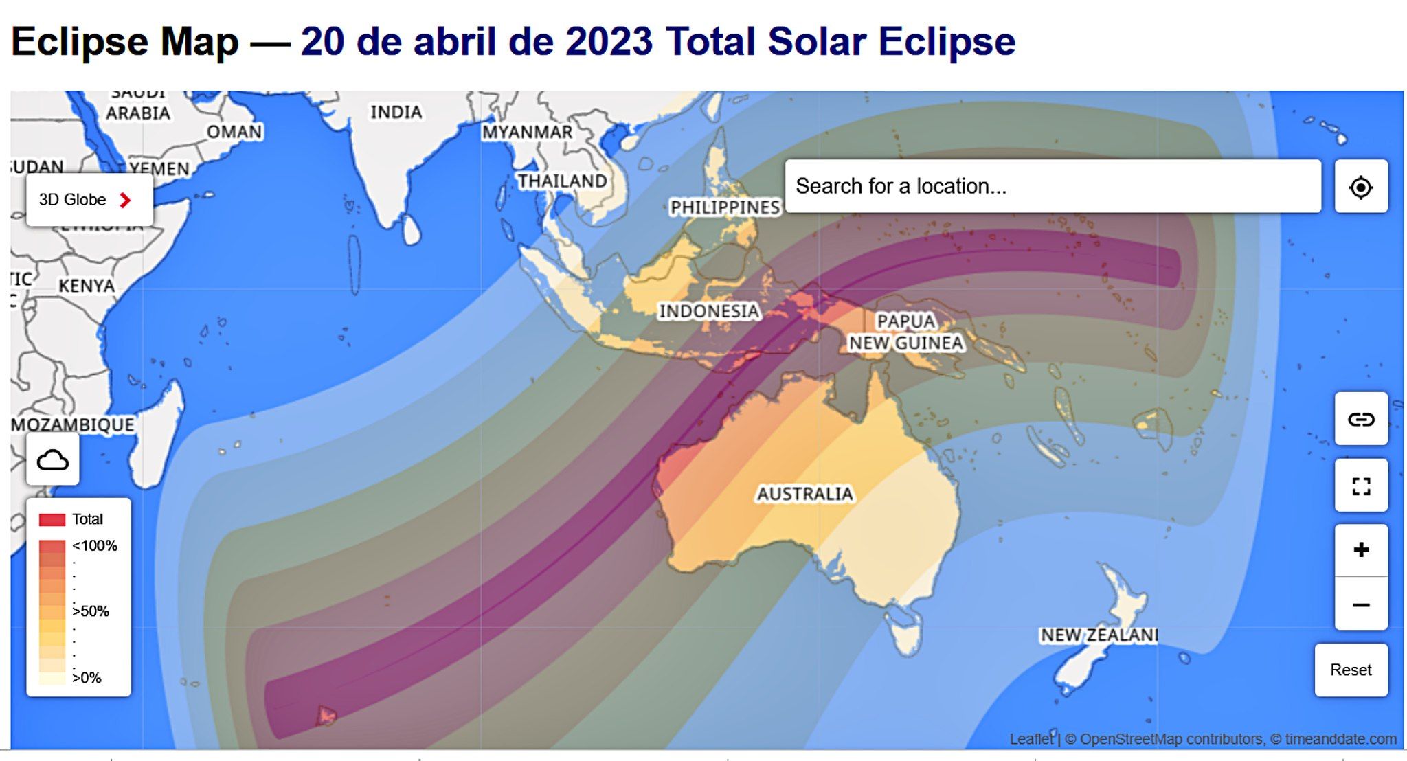 Eclipse solar híbrido del 20 de abril ¿se podrá ver desde Perú? Infobae