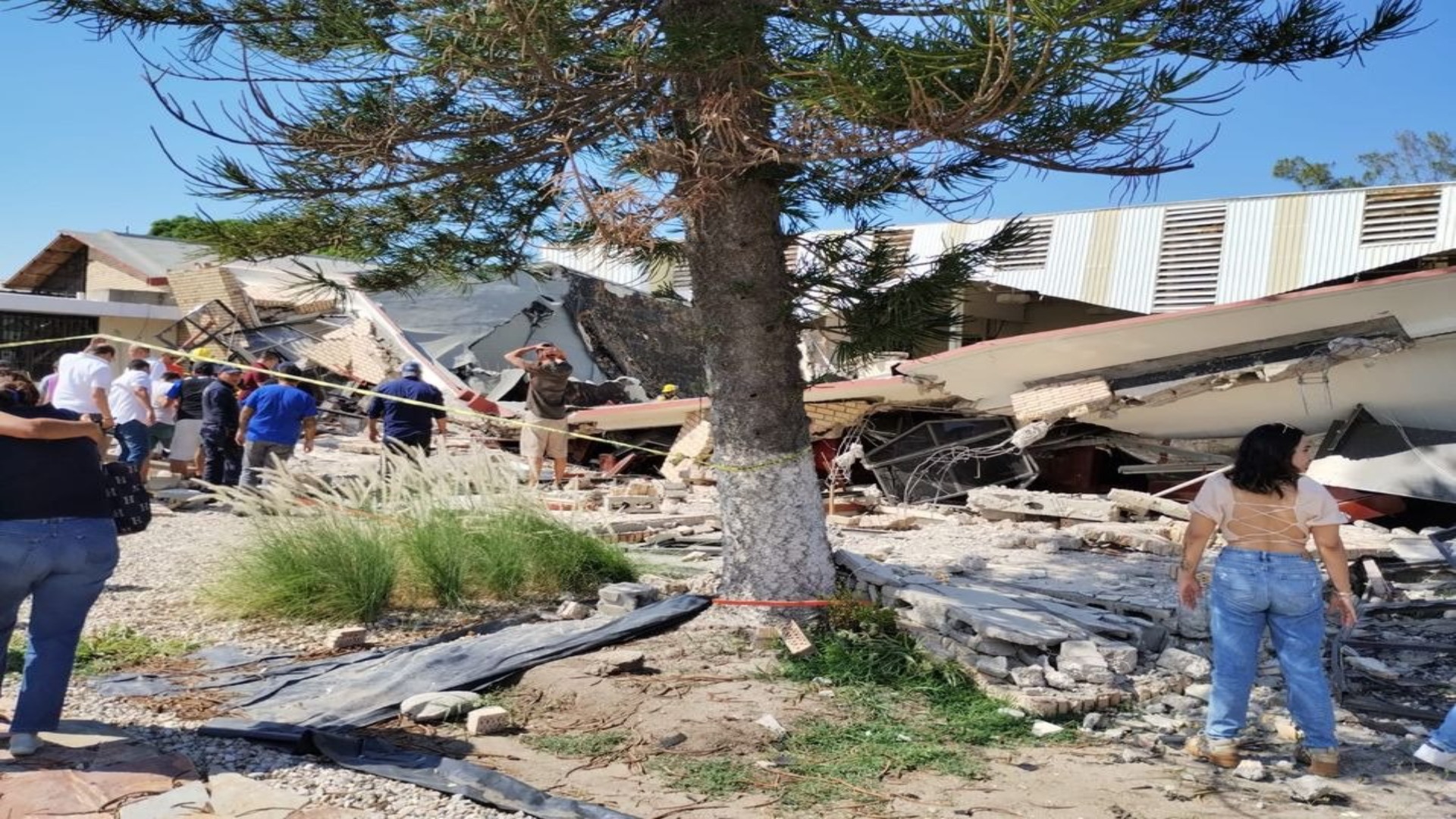 Se derrumb el techo de una iglesia en Tamaulipas autoridades