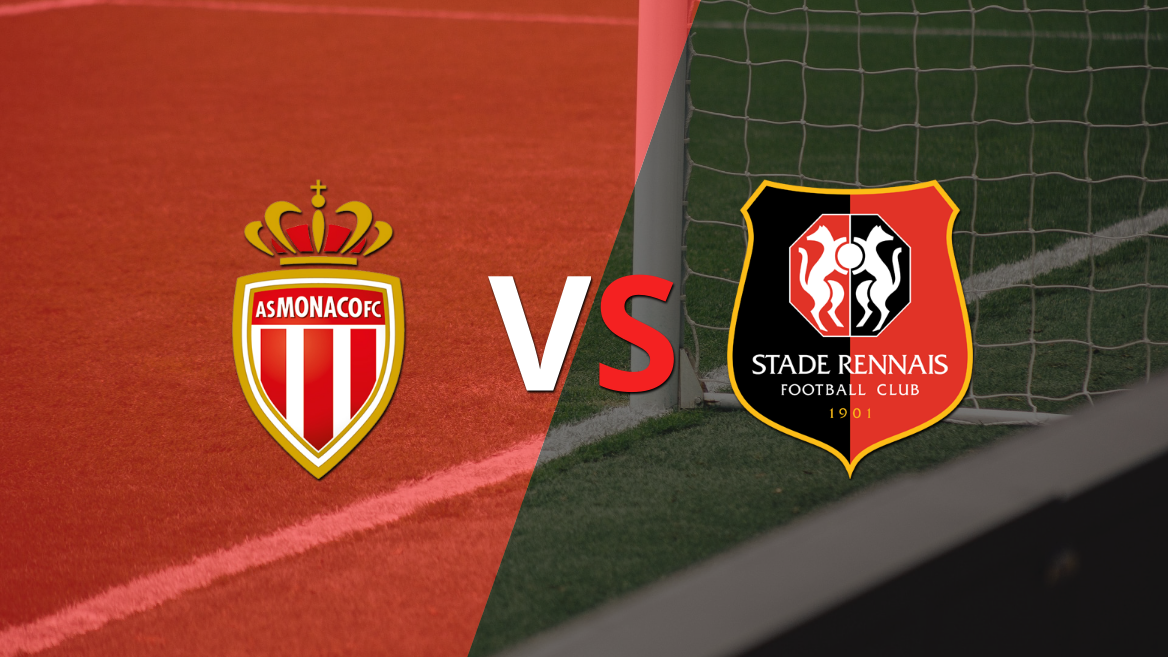 Mónaco logró una victoria de local por 2 a 1 frente a Stade Rennes