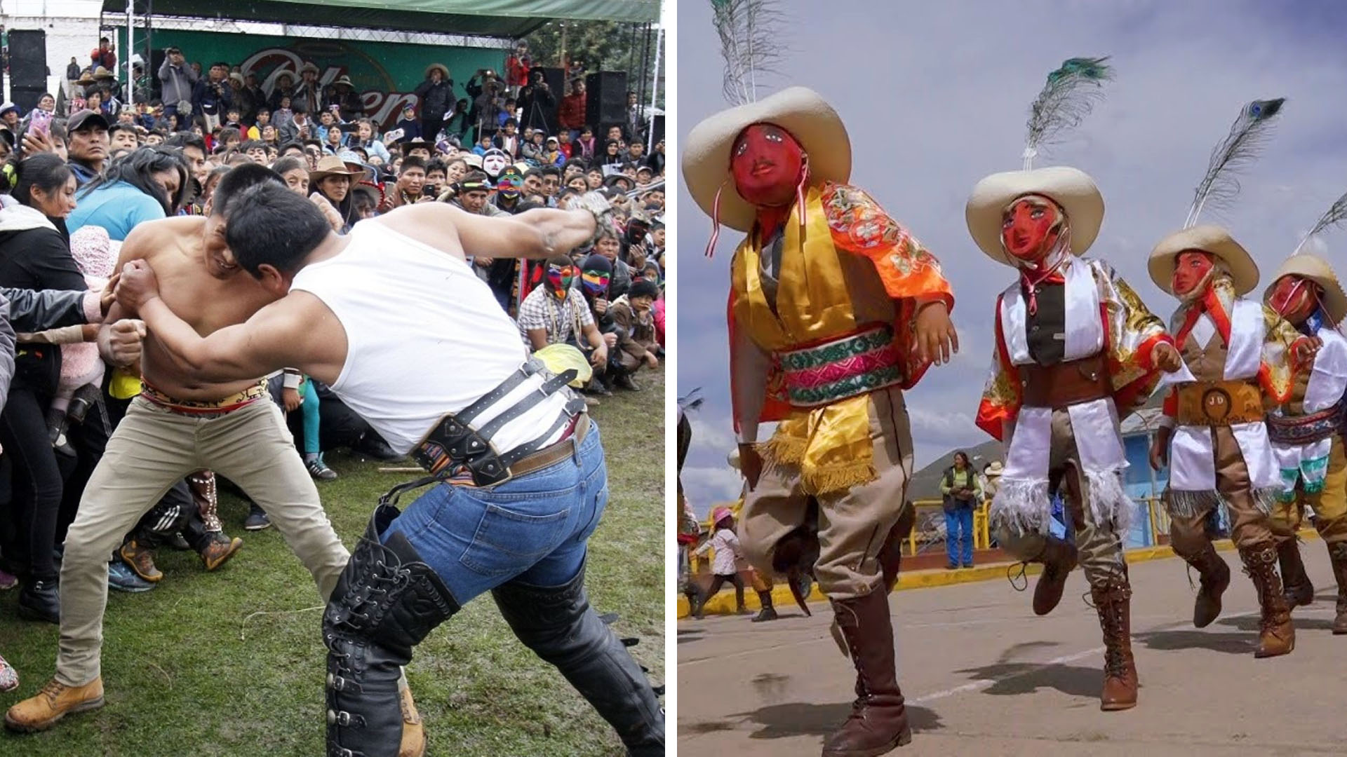Si en el común de hogares intercambian regalos y abrazos (sinceros o fingidos), en Chumbivilcas (Cusco) y Antabamba, como parte de las festividades, intercambian puñetazos. (Andina)