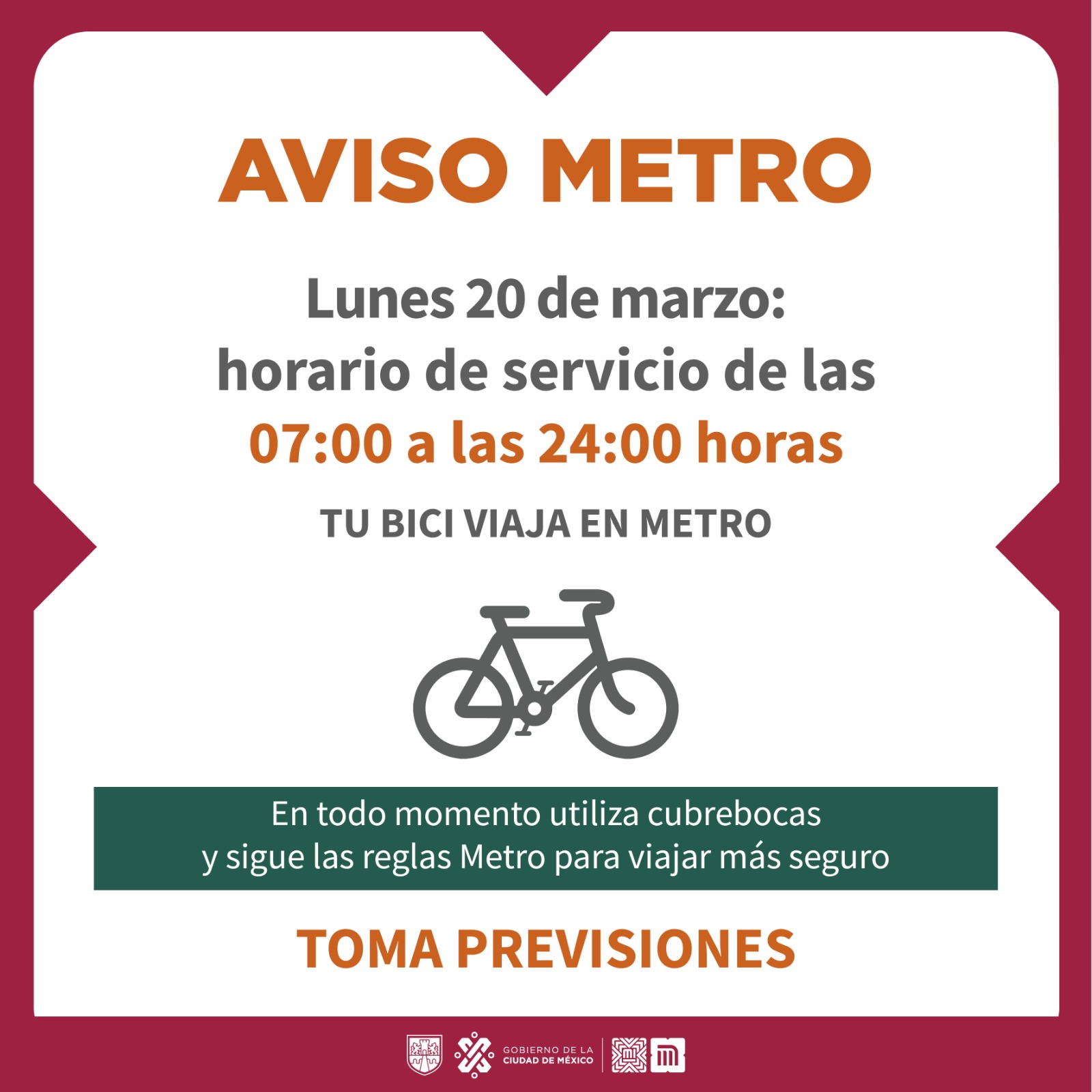 Cuál será el horario del Metro CDMX por aniversario del natalicio de Benito  Juárez - Infobae