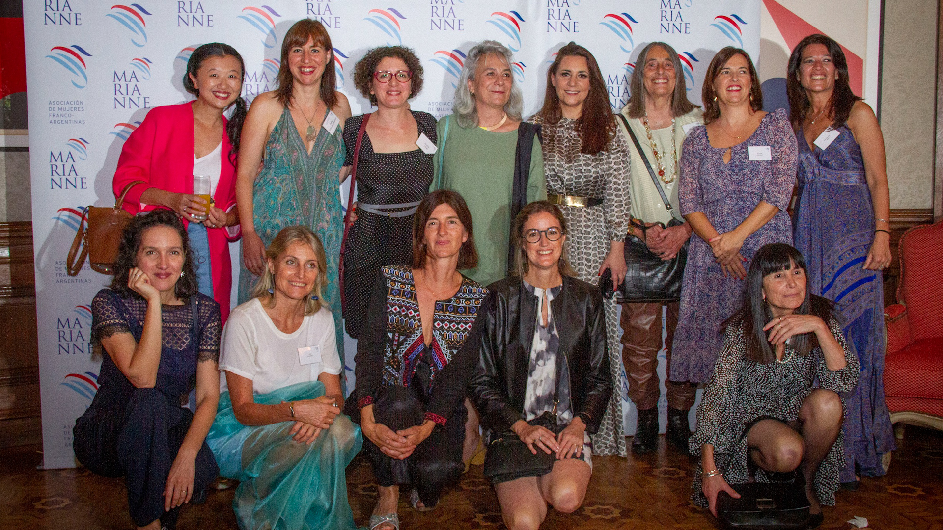 Emprendedoras francesas ganadoras del Proyecto STAFE, en el cóctel de la Asociación Marianne