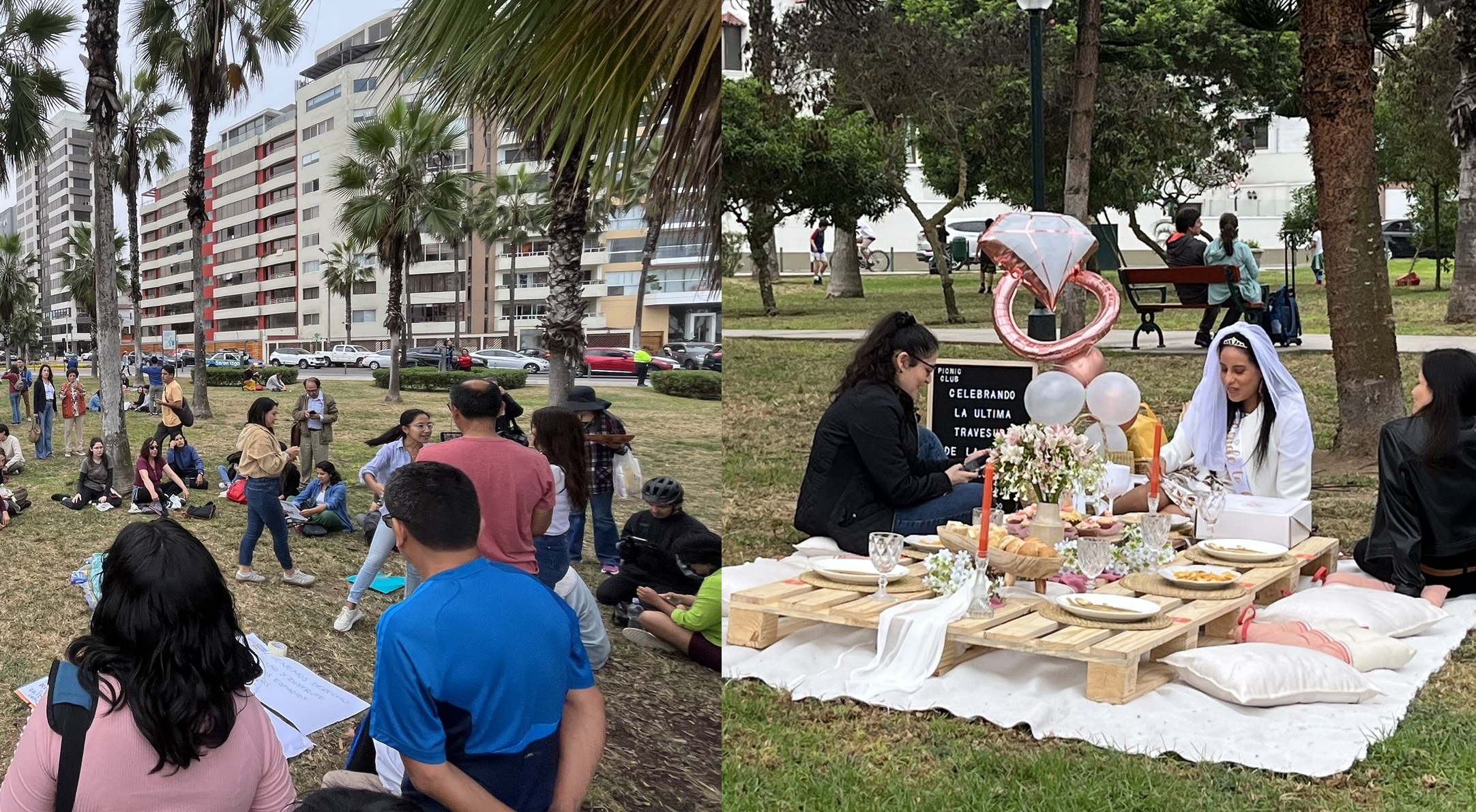 Despedida de soltera, taichí y más en picnic masivo contra restricciones municipales en Miraflores 