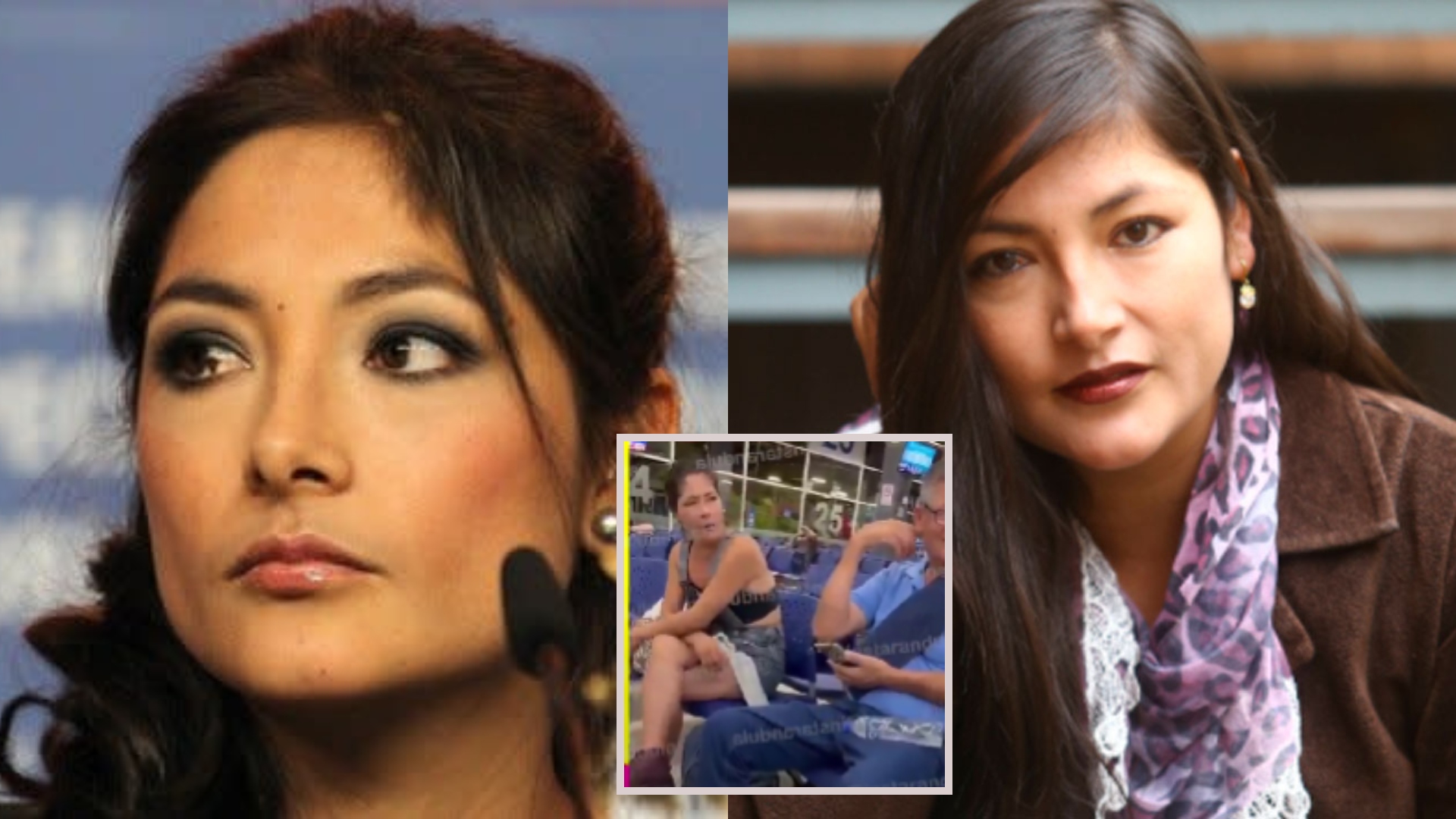 Magaly Solier fue captada en el terminal de Plaza Norte.