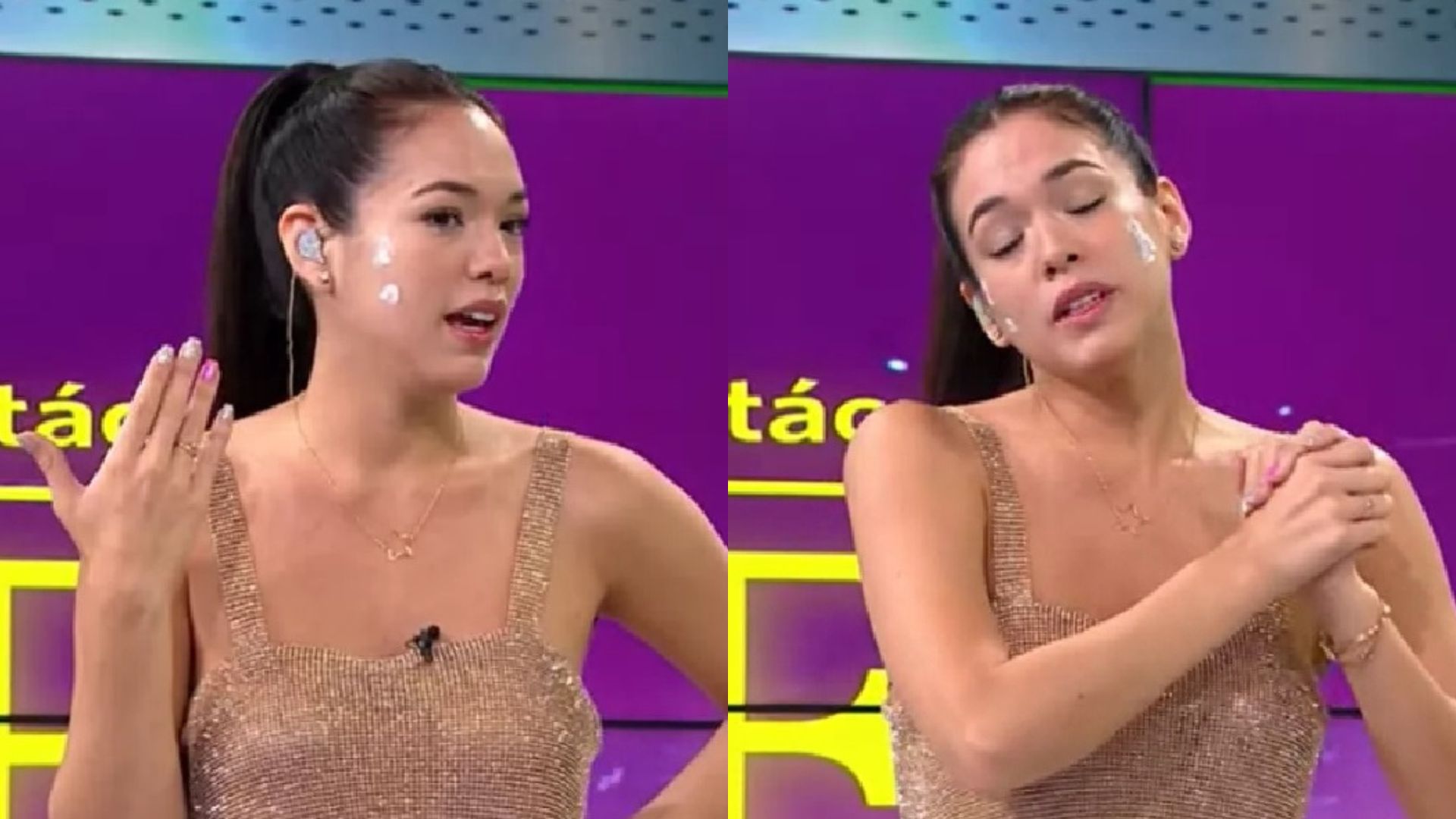 Jazmín Pinedo Sufre Accidente Con Su Vestido En Programa En Vivo Infobae