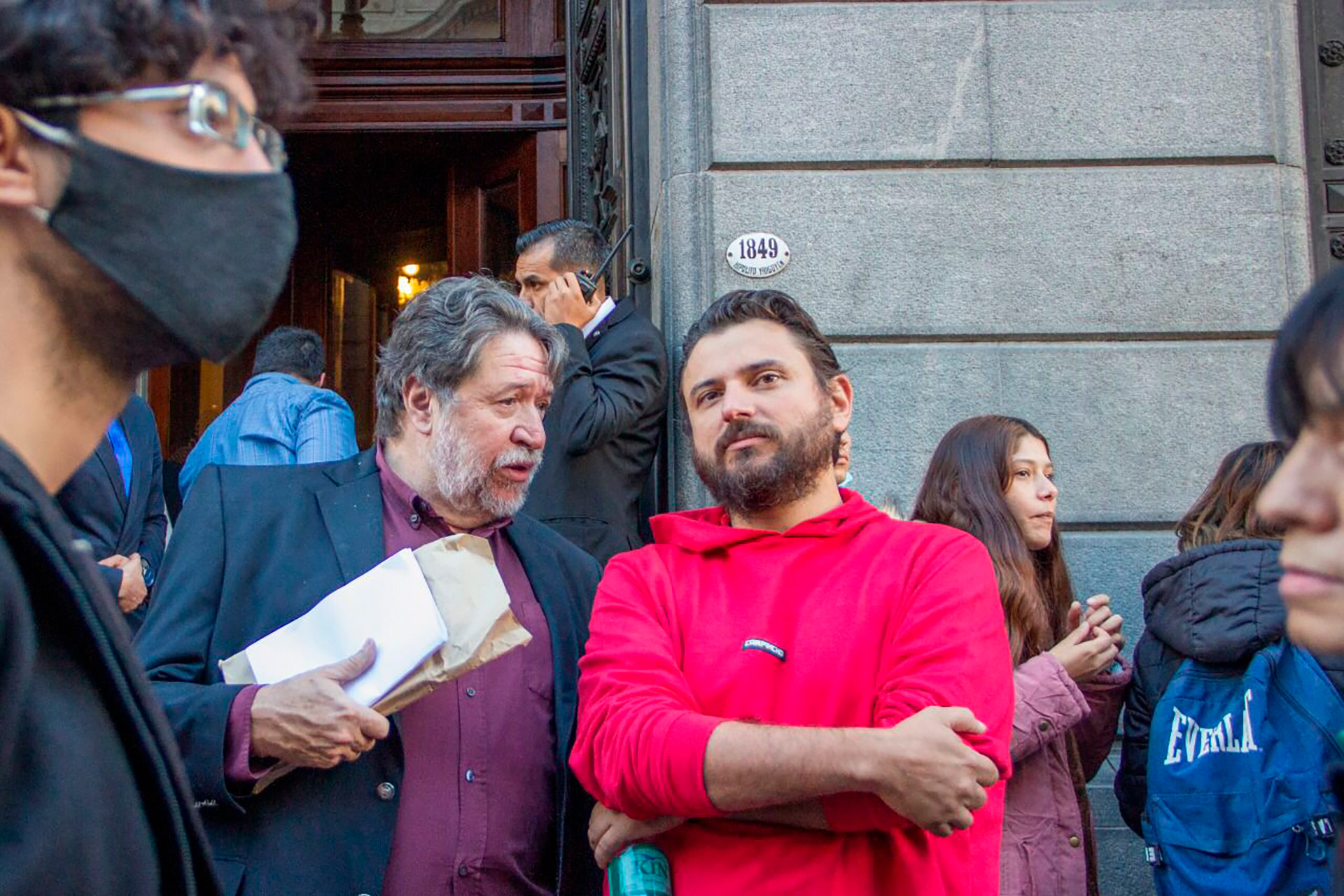 Juan Grabois y el economista Claudio Lozano