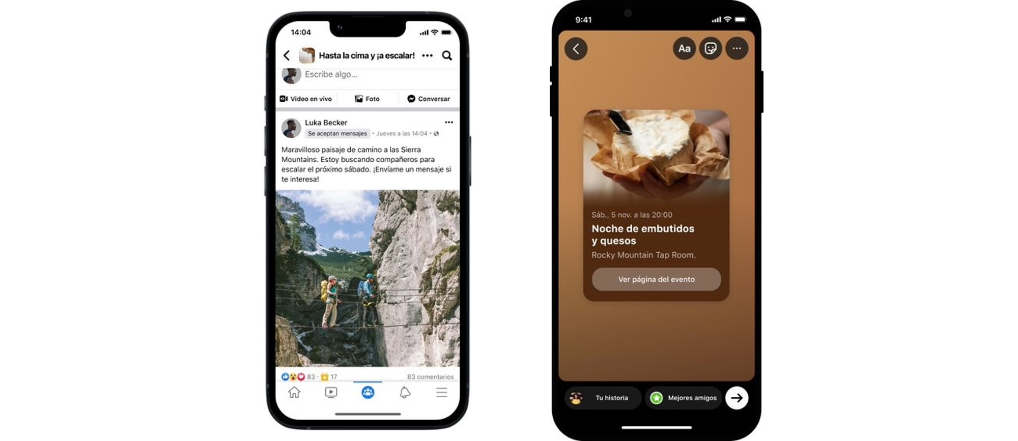 La nueva actualización de grupos de Facebook permite que los usuarios compartan eventos en Instagram e informar si están disponibles para conversaciones por mensajes directos (Meta)