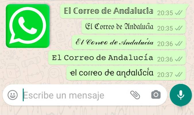 WhatsApp: así se envían mensajes con diferentes tipos de letra en iPhone y  Android - Infobae