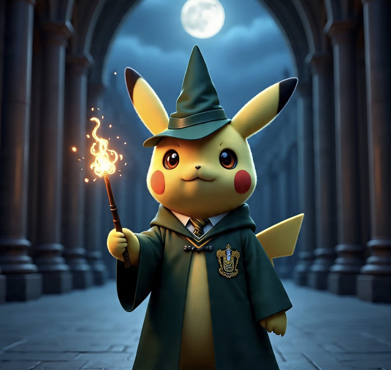 Cómo se vería Pikachu si fuera parte del universo de Harry Potter - Infobae, image size:1263x1197