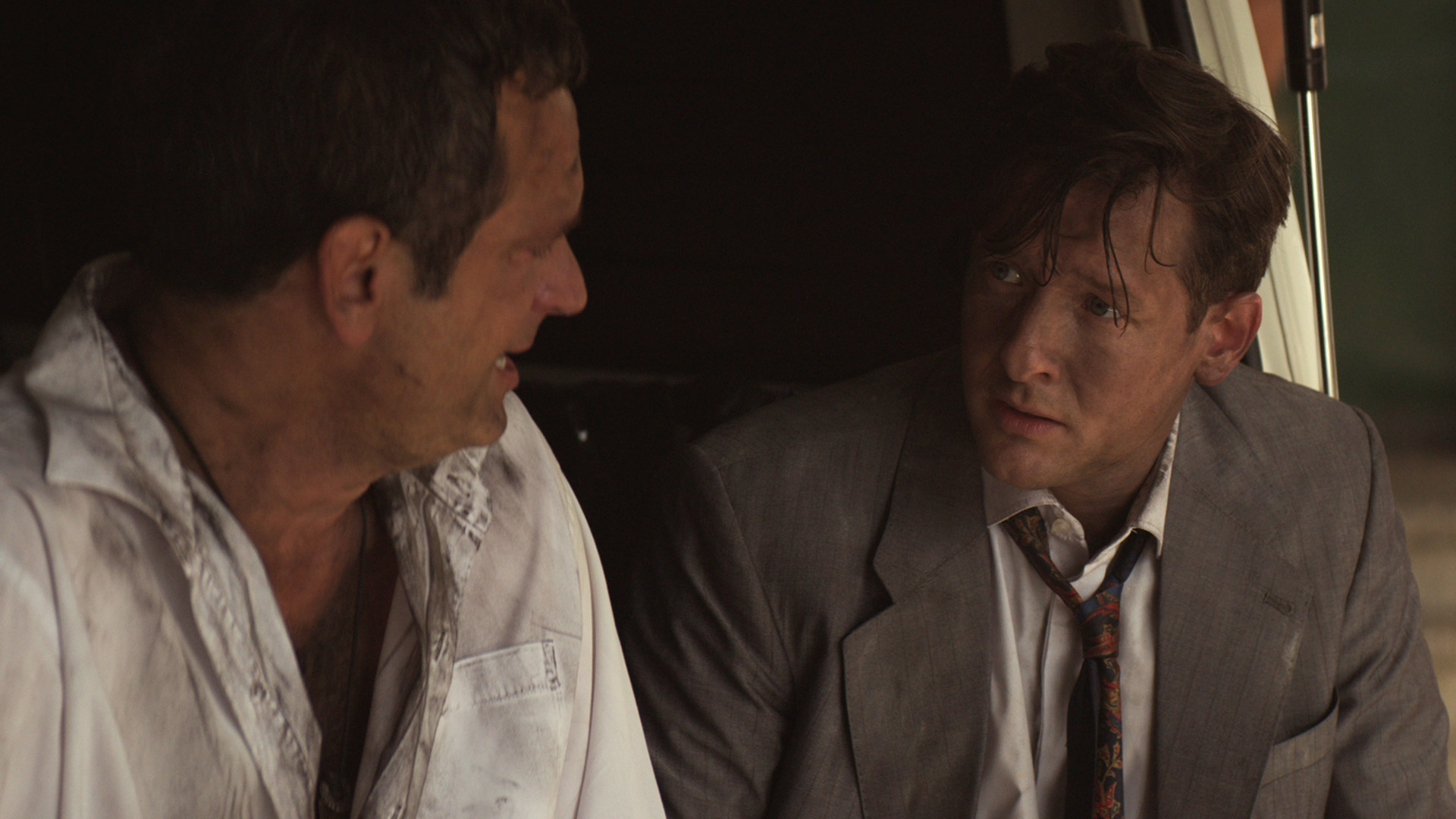 Daniel Kuzniecka y Gustavo Bassani interpretan a Aarón y Iosi en la serie: un gran duelo de actores. (Prime Video)
